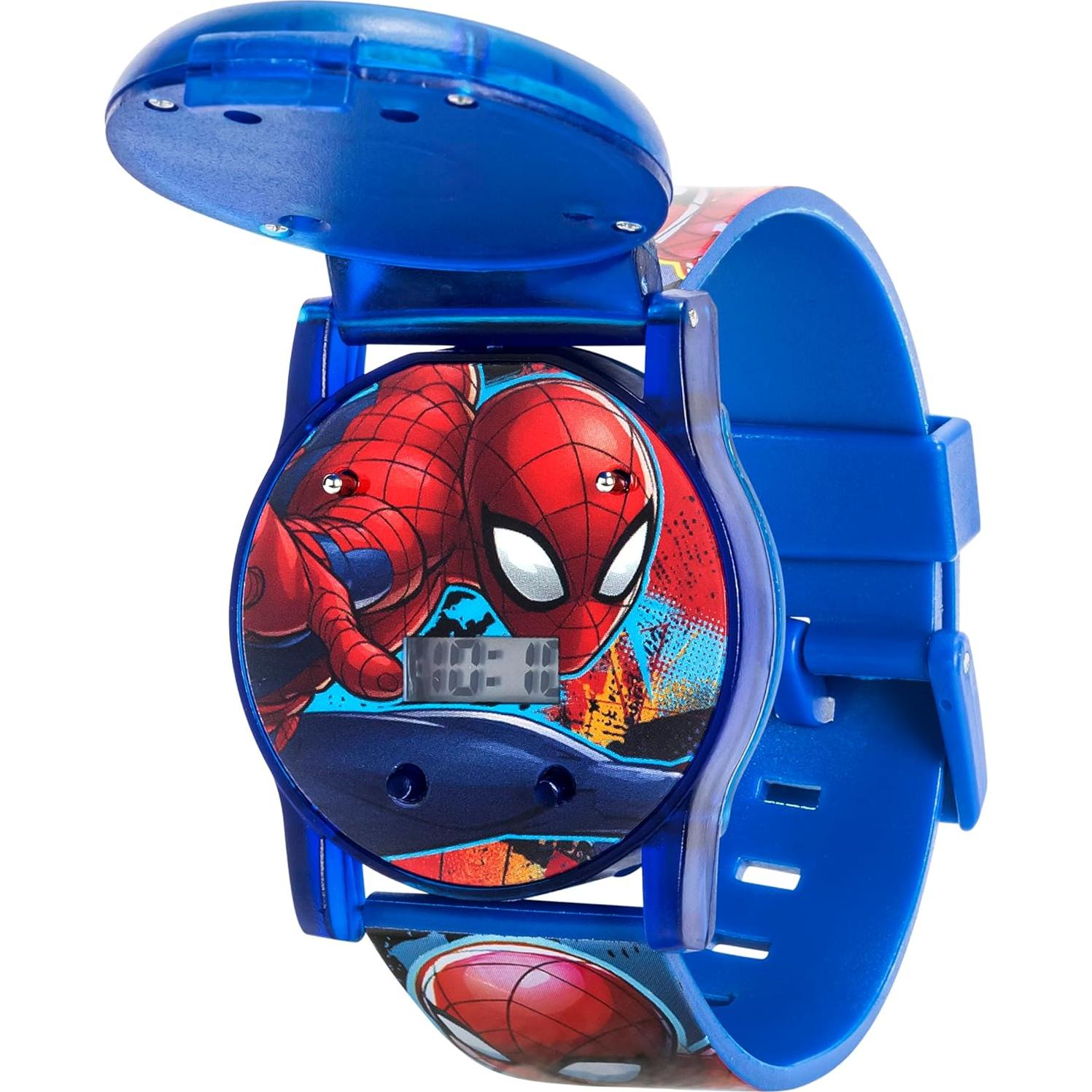 Reloj Digital Spider-Man Accutime para Niños - Azul/Rojo