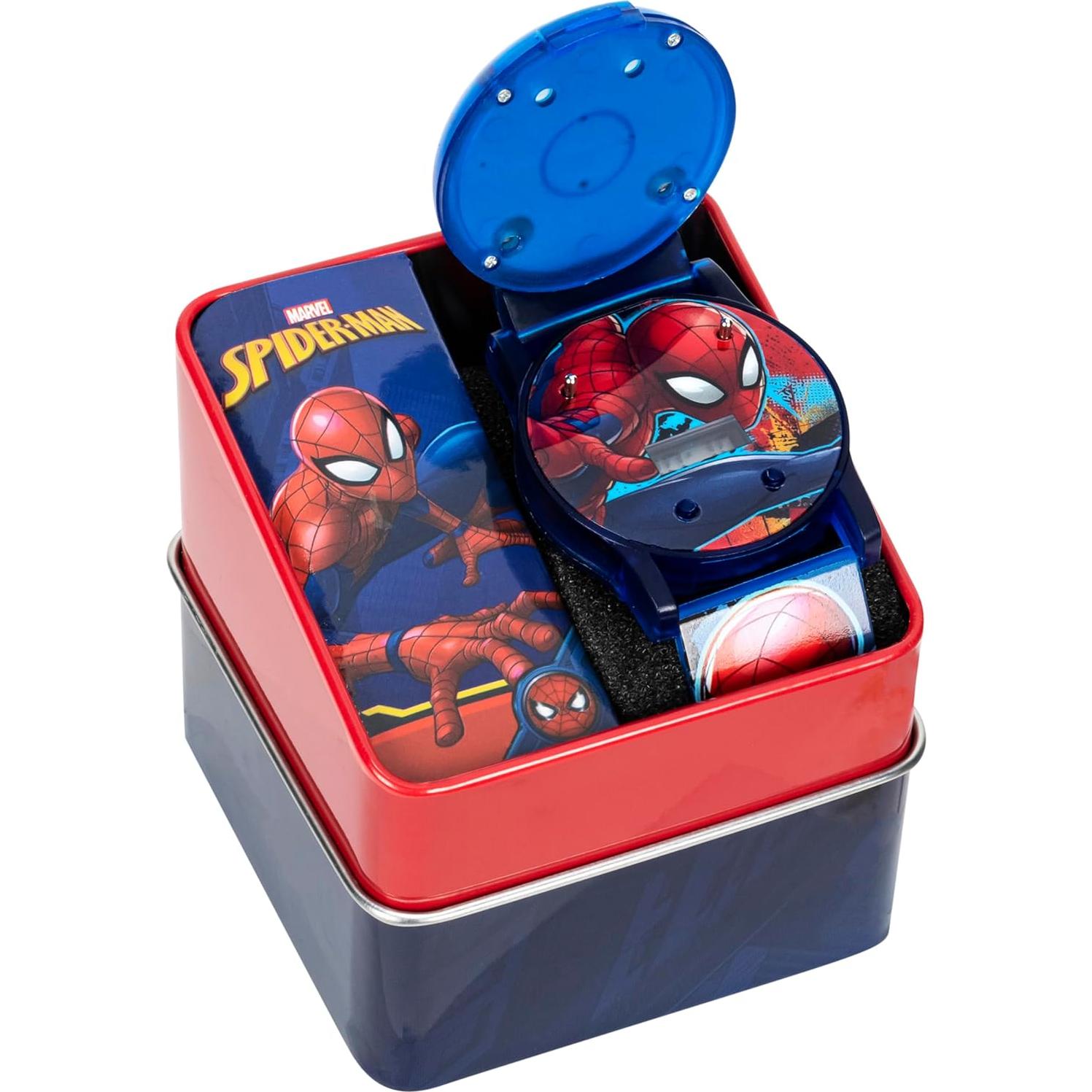 Reloj Digital Spider-Man Accutime para Niños - Azul/Rojo