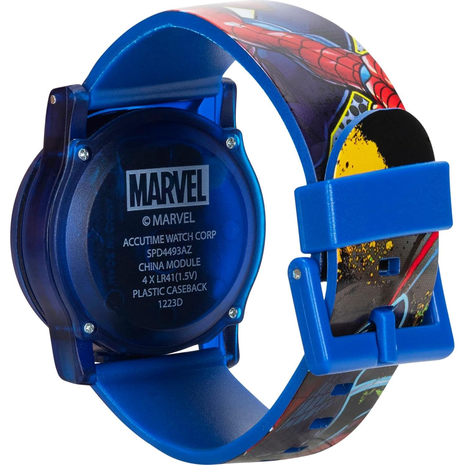 Reloj Digital Spider-Man Accutime para Niños - Azul/Rojo