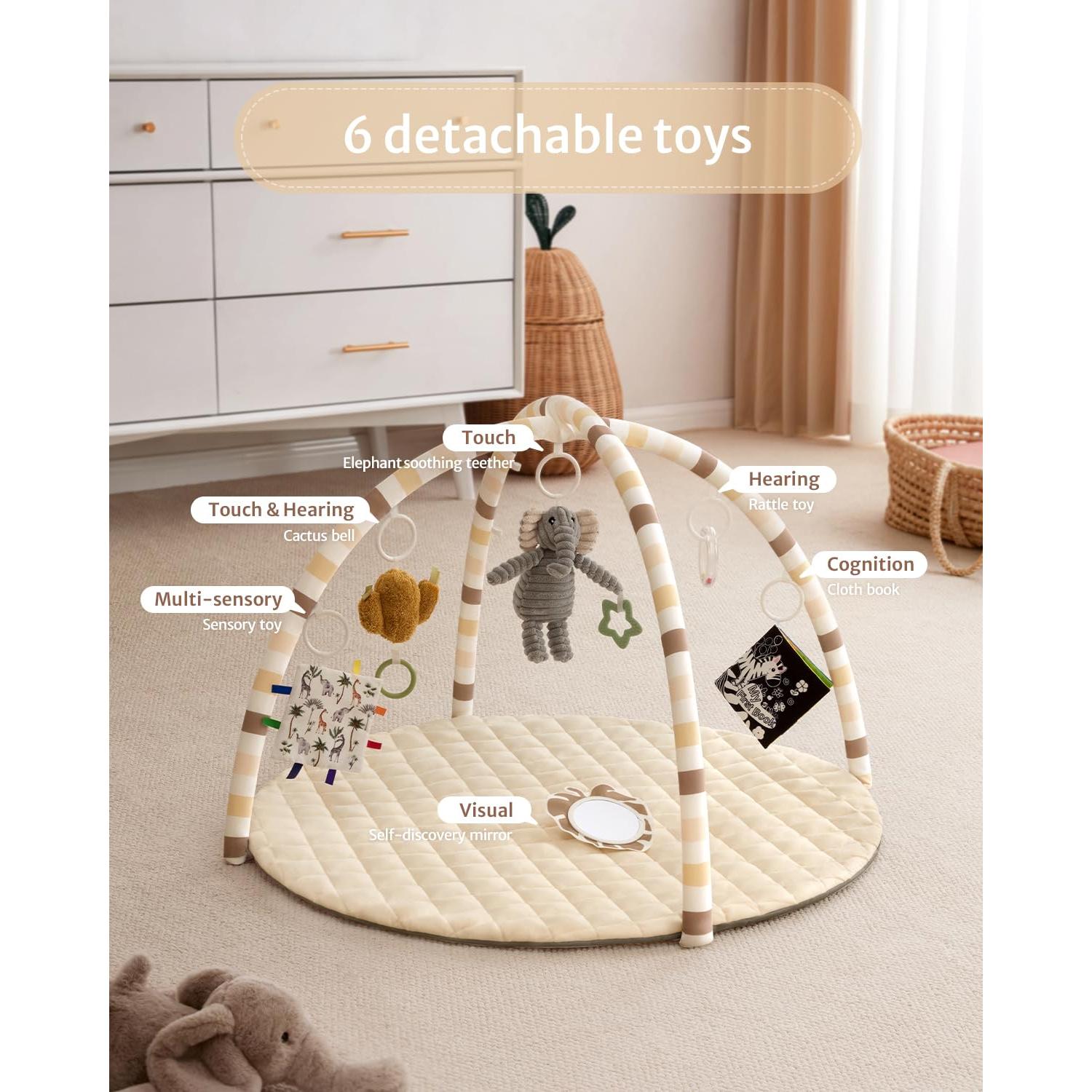 Colchoneta de Juego Blissful Diary 85x85 cm 6 Juguetes