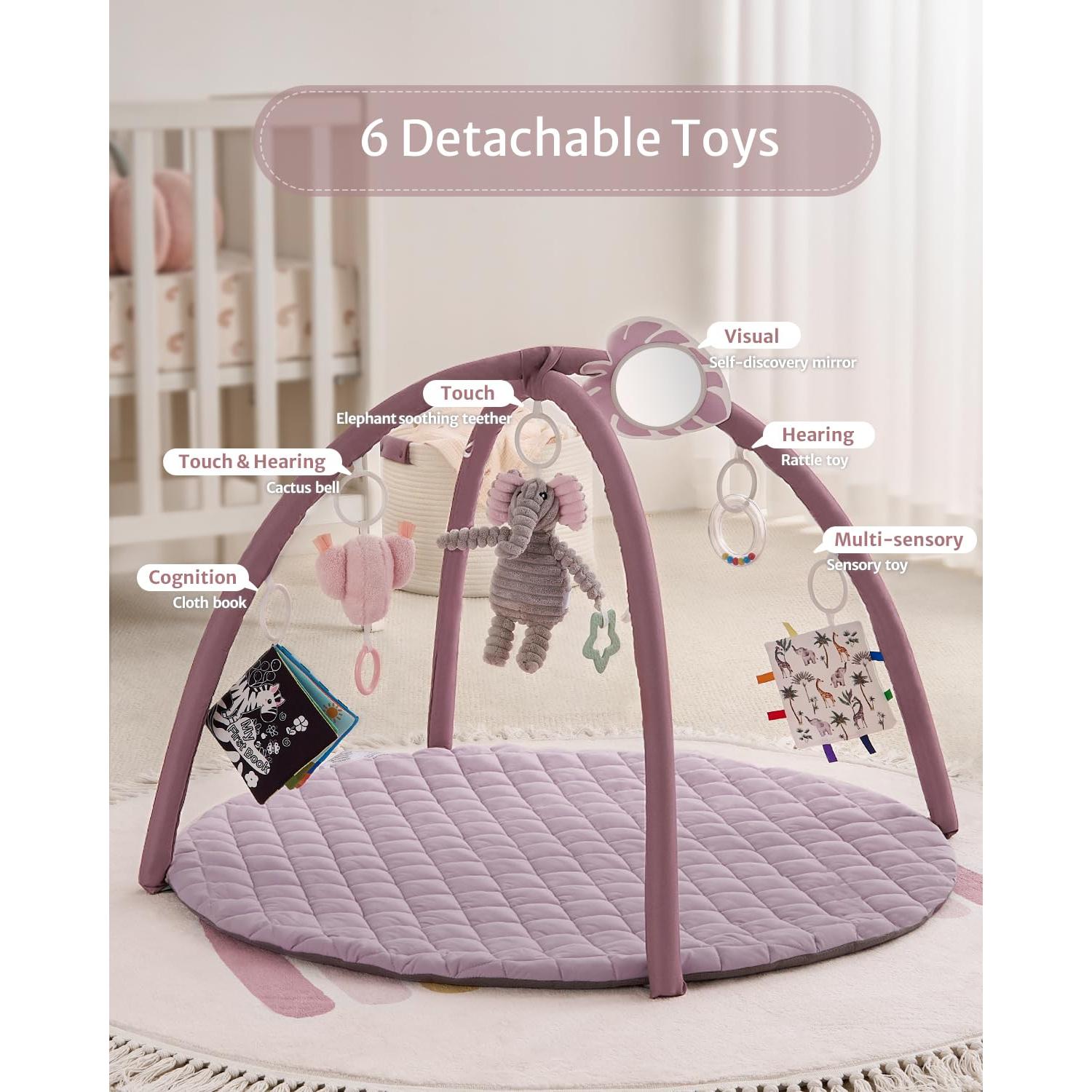 Alfombra de Juego Blissful Diary 85x85 cm con 6 Juguetes