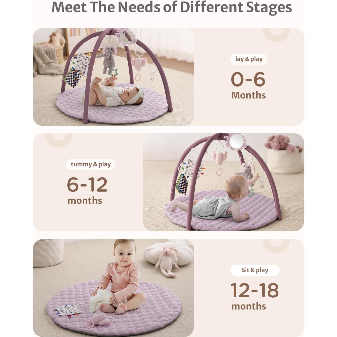 Alfombra de Juego Blissful Diary 85x85 cm con 6 Juguetes