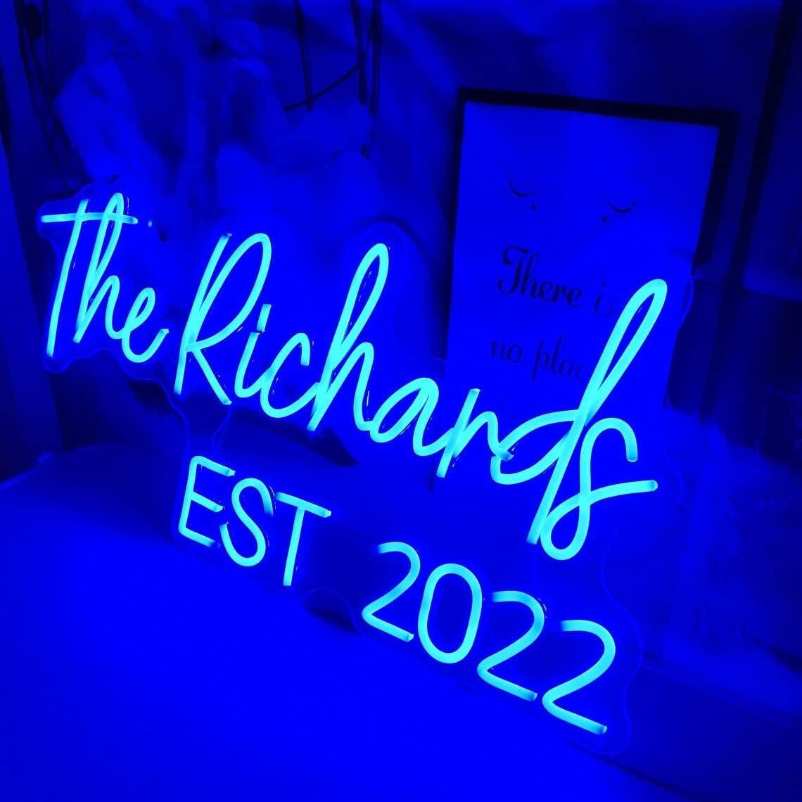 Cartel de Neón LED Personalizado Yalmylla 25.4cm Rosa