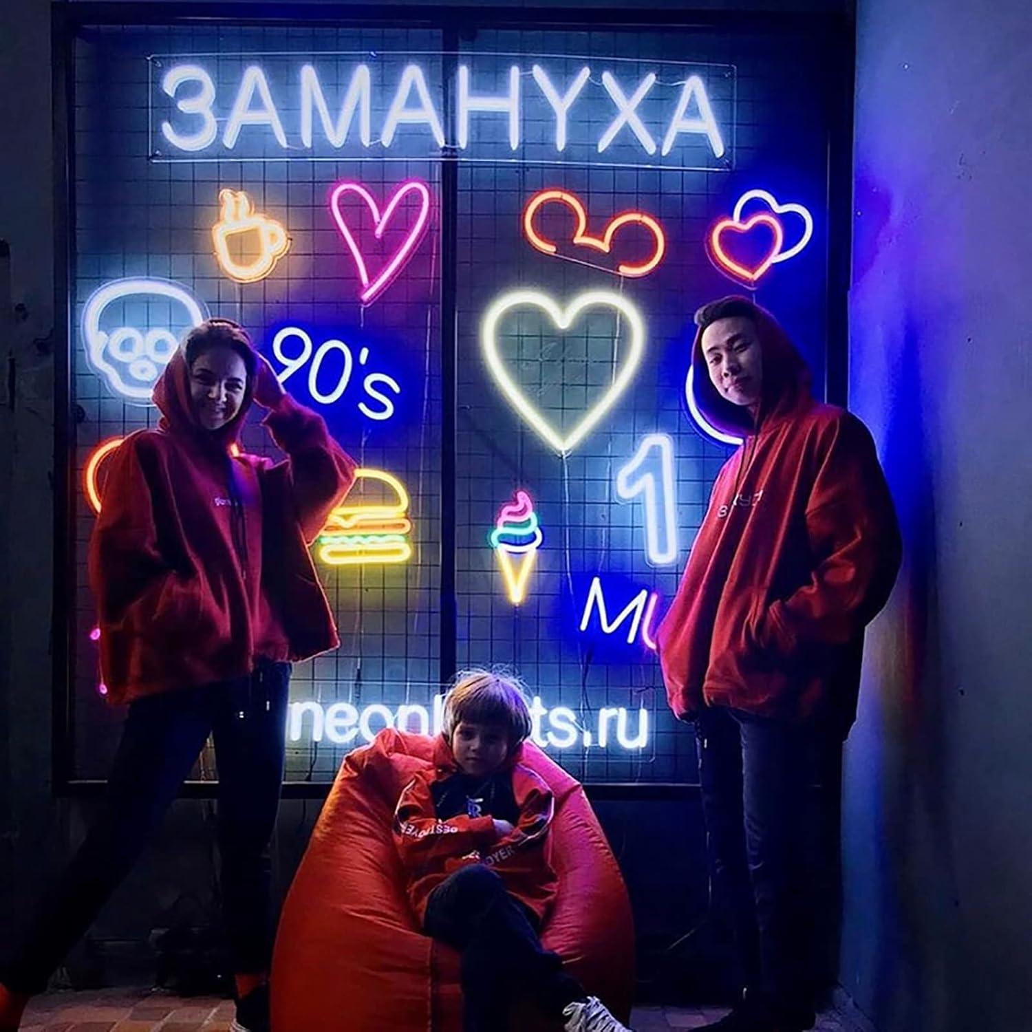 Cartel de Neón LED Personalizado Yalmylla 25.4cm Rosa