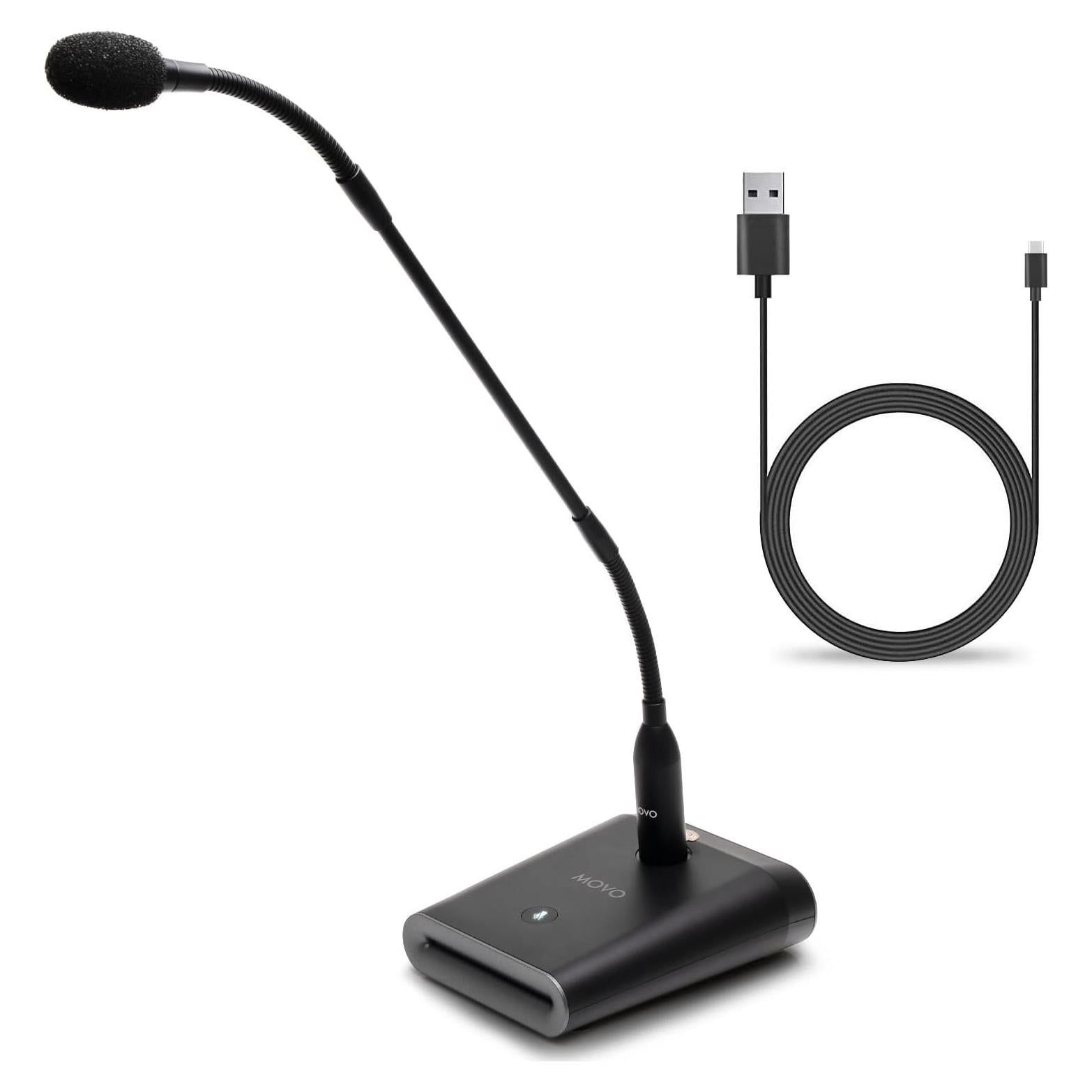 Micrófono Profesional Movo GM-5 USB 20.32x10.16cm para Conferencias