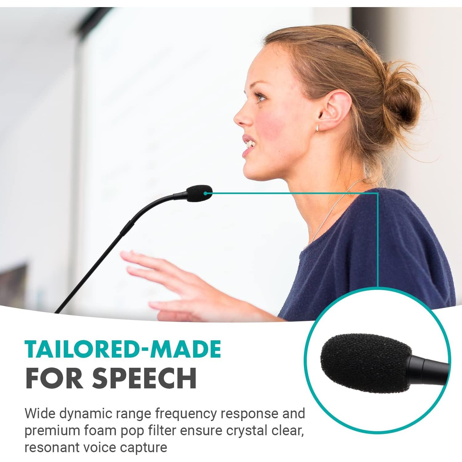 Micrófono Profesional Movo GM-5 USB 20.32x10.16cm para Conferencias