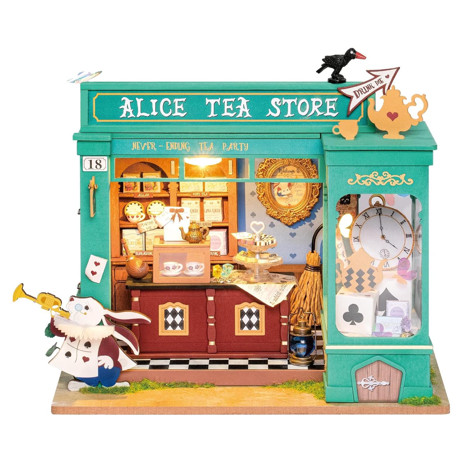 Kit Casa Miniatura Rolife Alicia con LED 21.5x17.8x19.1cm