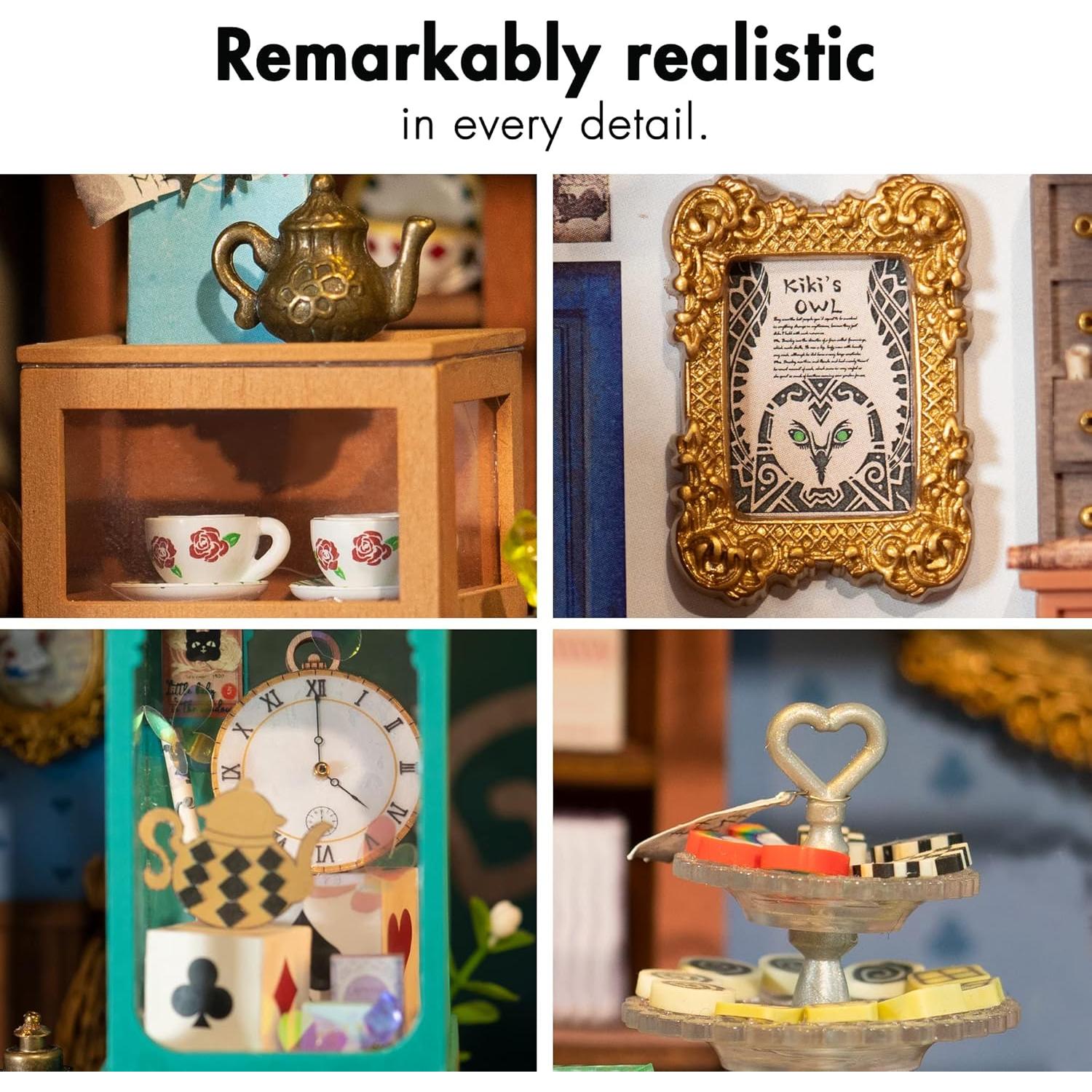 Kit Casa Miniatura Rolife Alicia con LED 21.5x17.8x19.1cm