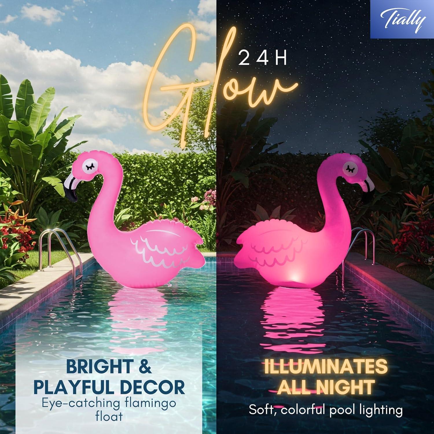 Luces Flotantes de Piscina TIALLY - Flamingo Rosa IP68