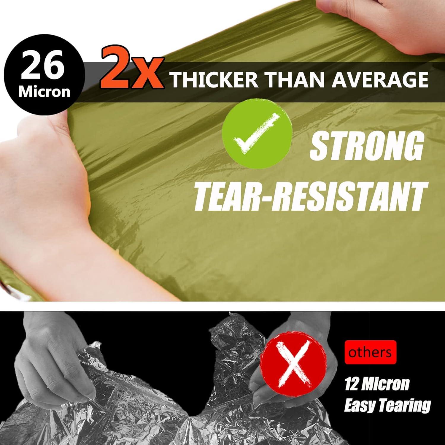 Manta de Emergencia Frelaxy 2 Paquete - Extra Gruesa 210.82x152.4 cm