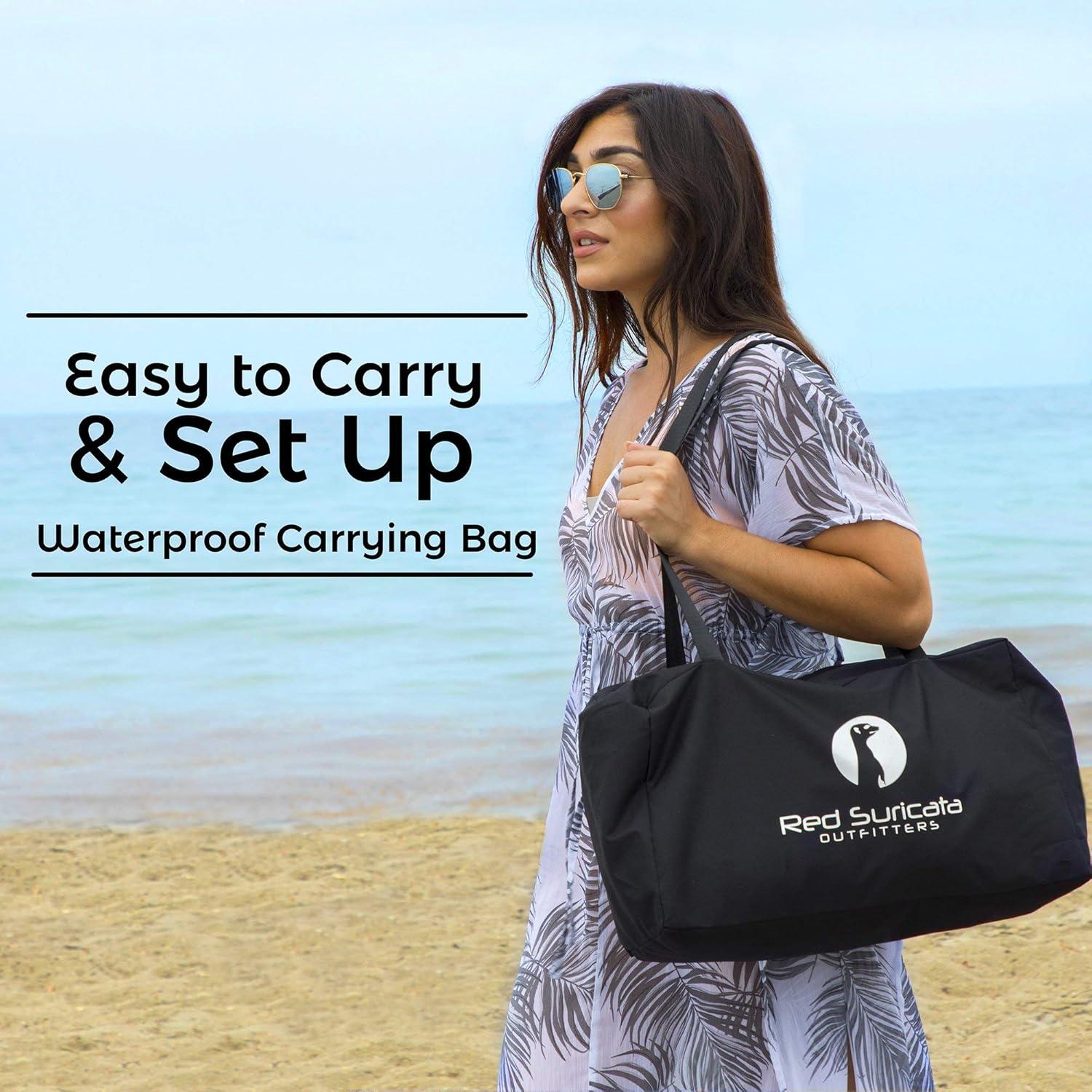 Tienda de Playa Mediana Red Suricata 2.2m x 2.2m Gris UPF50