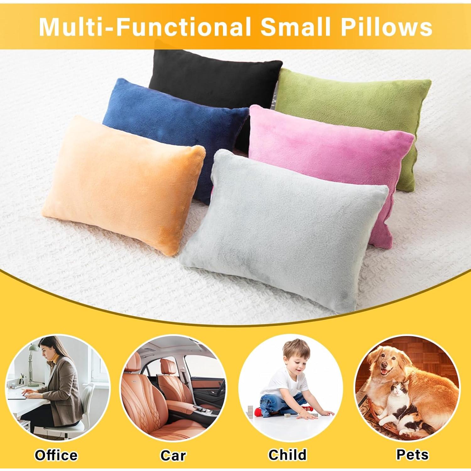 Paquete de 2 Almohadas Pequeñas 28x18 cm Espuma con Memoria