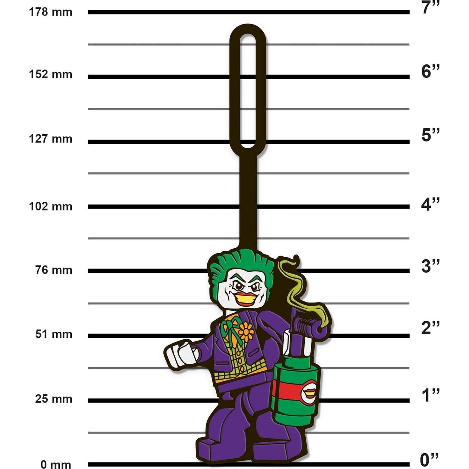 Etiqueta de Equipaje de Silicona LEGO El Joker 17.15x6.35cm