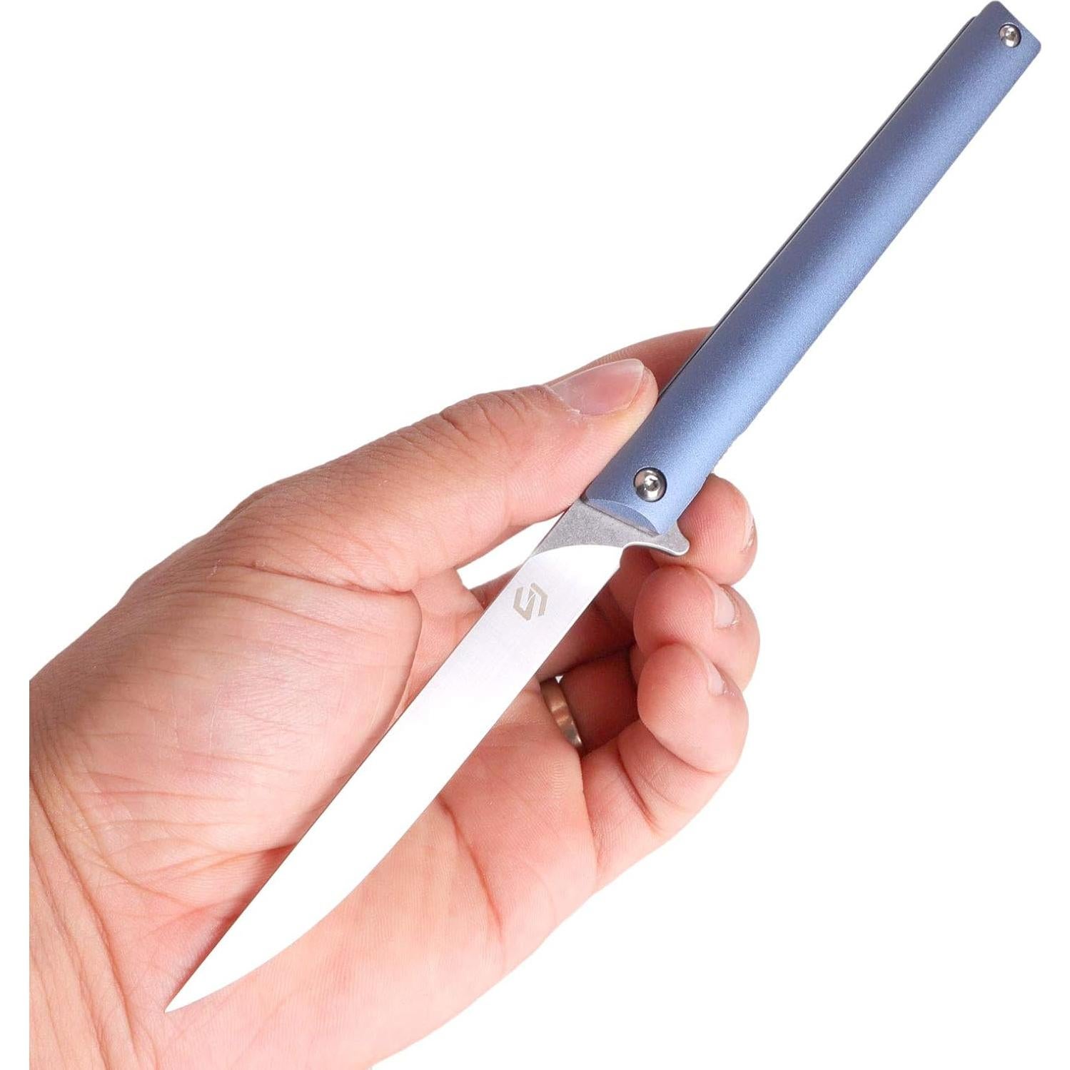 Cuchillo Plegable Samior GP035 de Aluminio 20.06 cm D2 Azul