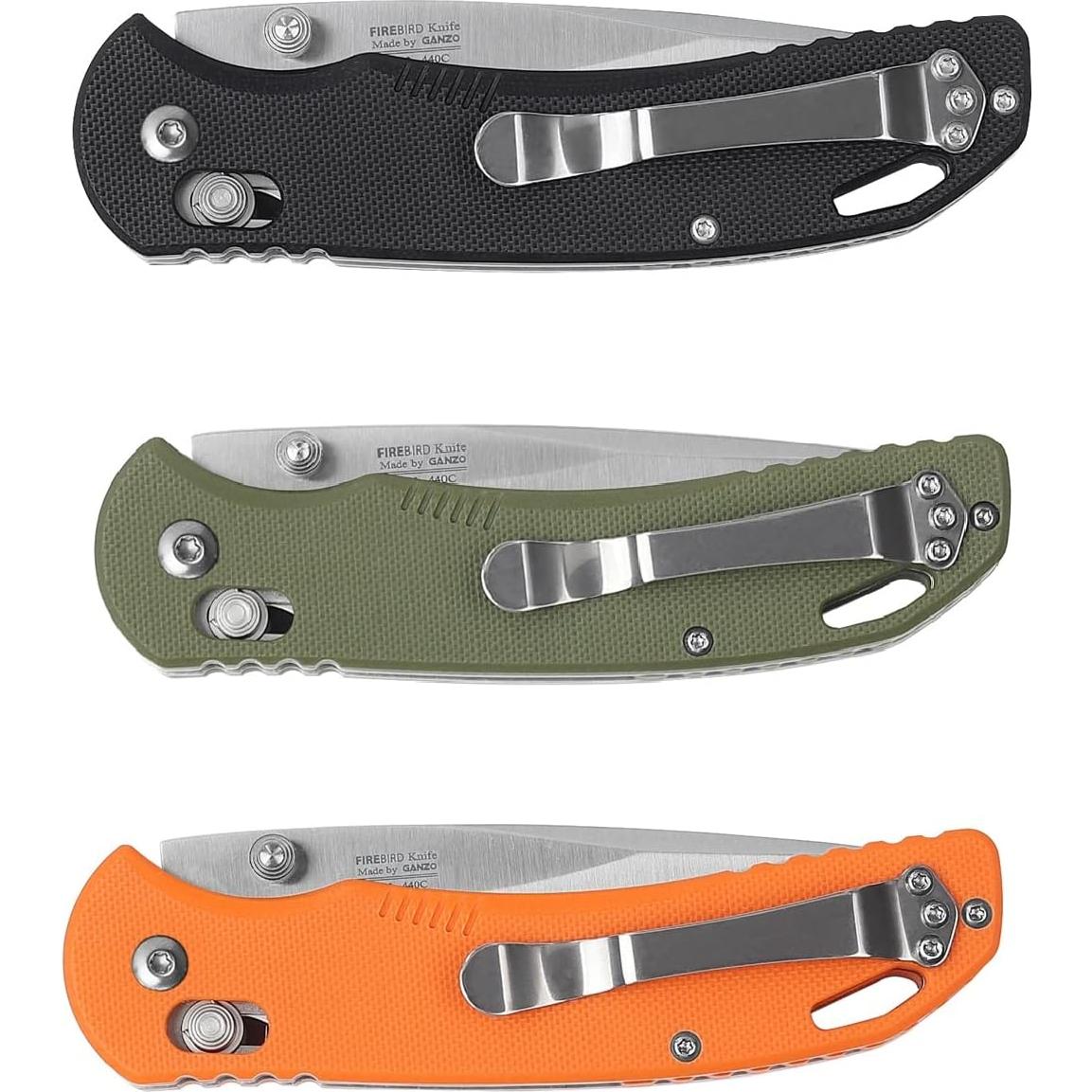 Cuchillo Plegable Firebird F753M1-BK Acero Inoxidable 440C