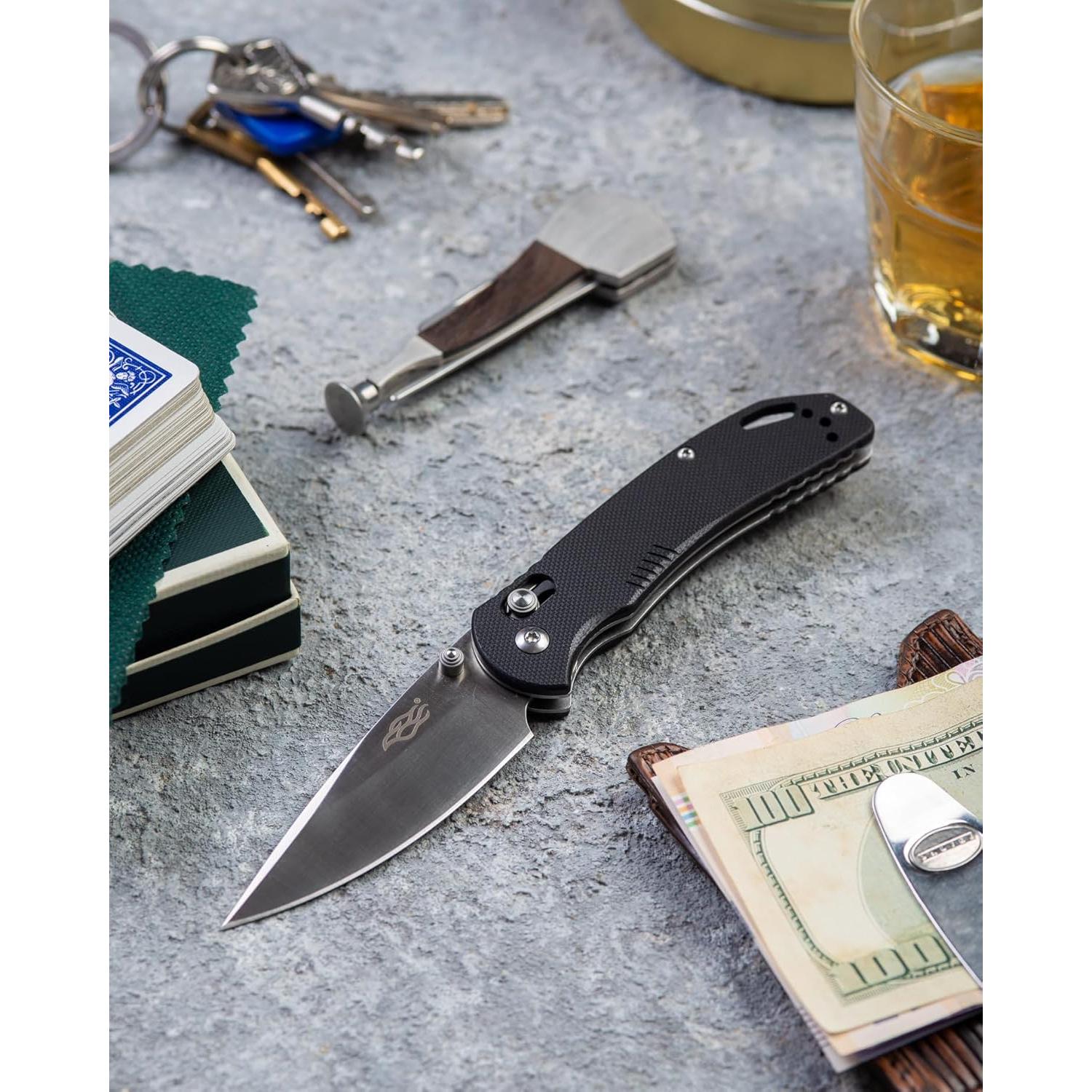 Cuchillo Plegable Firebird F753M1-BK Acero Inoxidable 440C