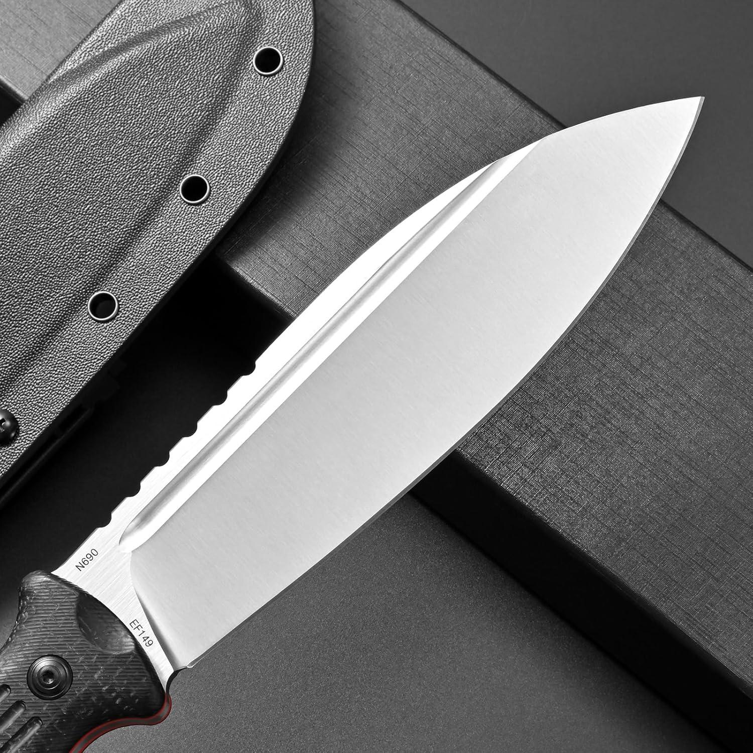 Cuchillo Fijo Eafengrow EF149 Acero N690 Mango Micarta 17.8 cm