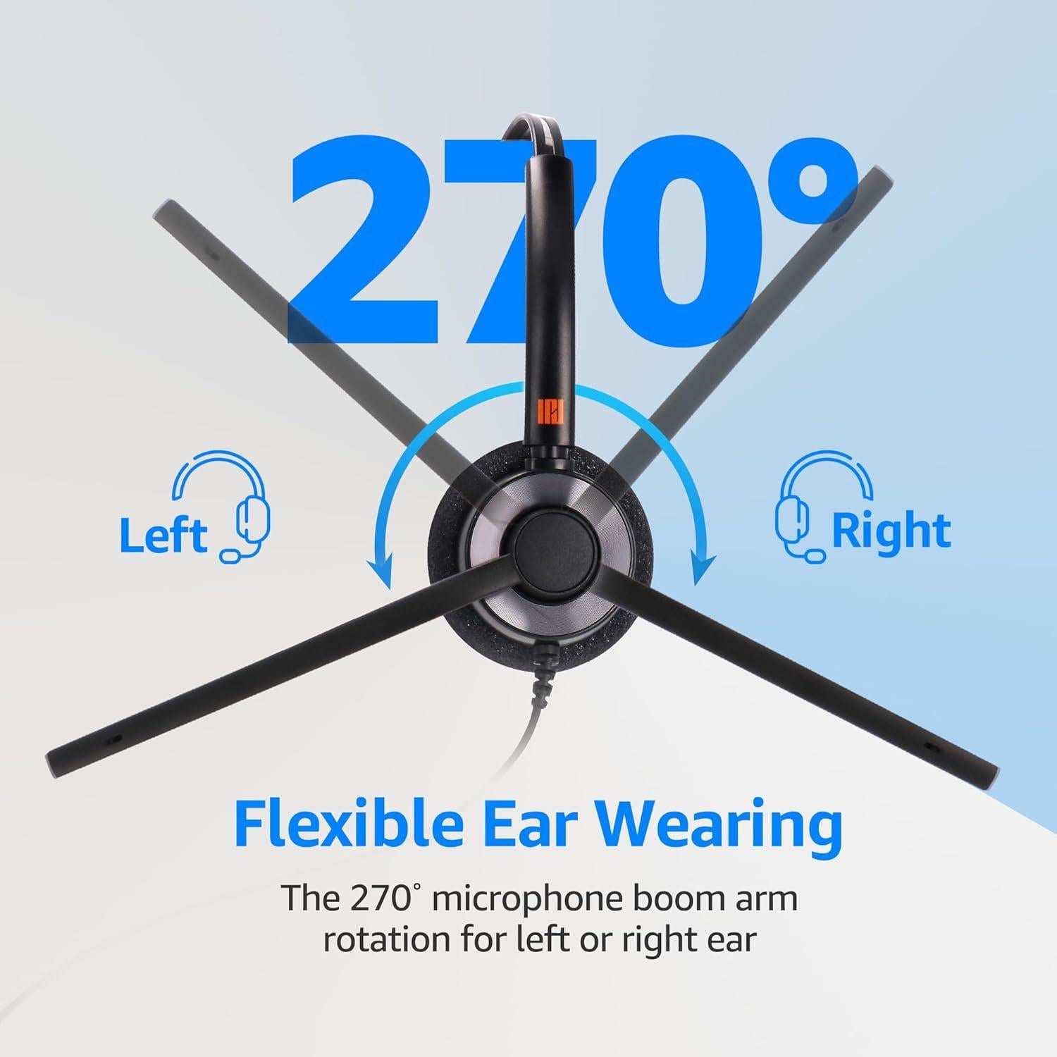 Auricular IPD IPH-160 Monaural con Micrófono Cancelación Ruido
