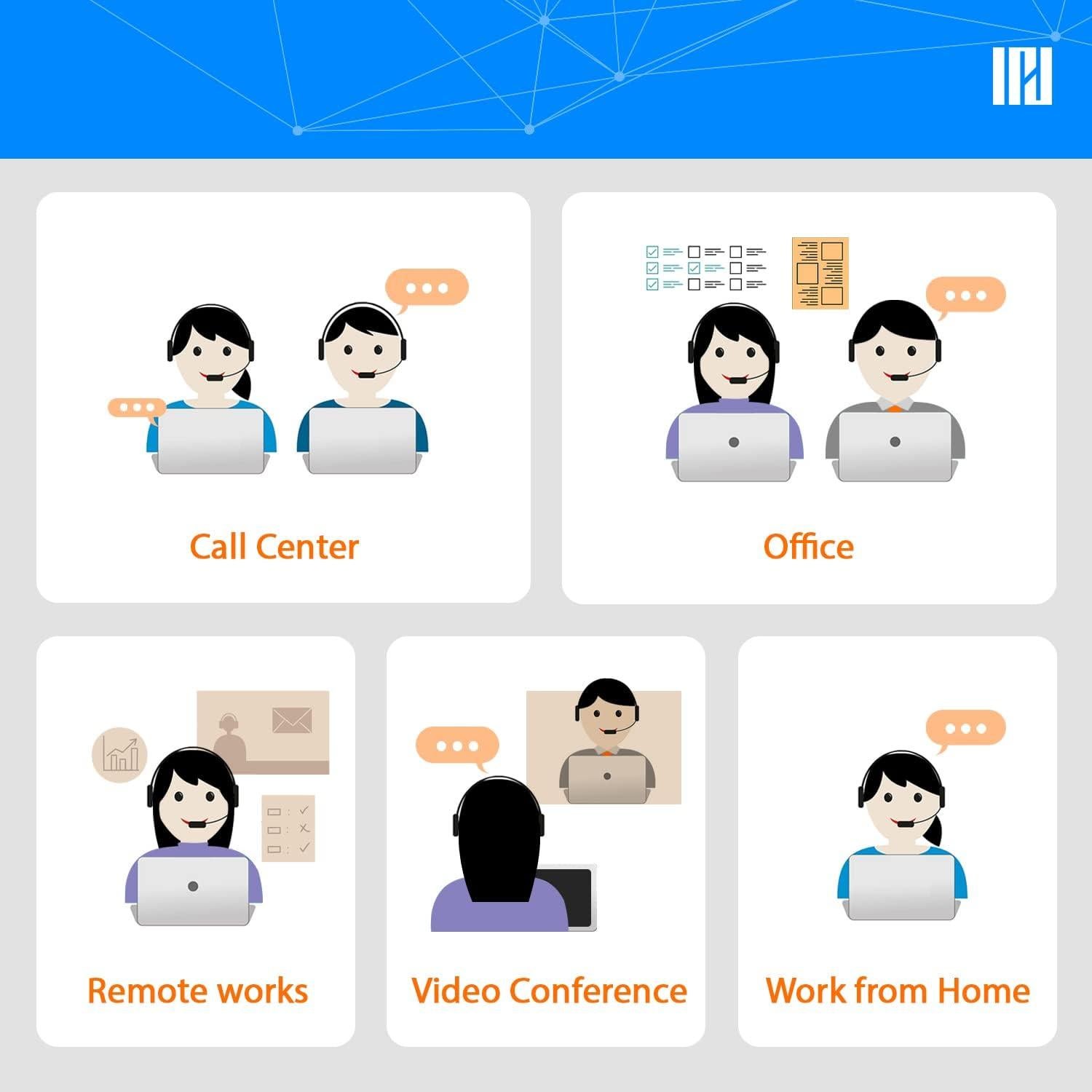 Auricular IPD IPH-160 Monaural con Micrófono Cancelación Ruido