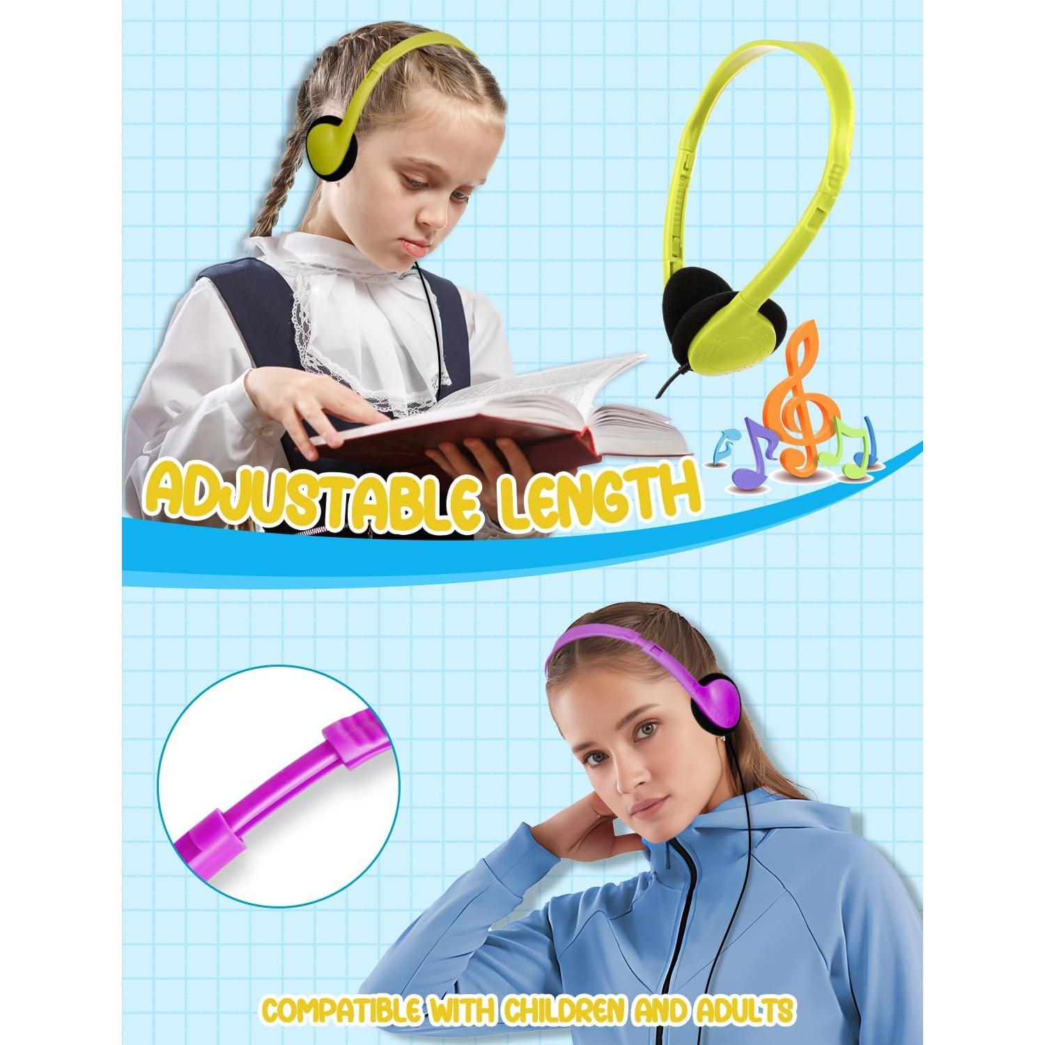 Paquete de 10 Auriculares para Niños ZNXZXP con Conector 3.5mm