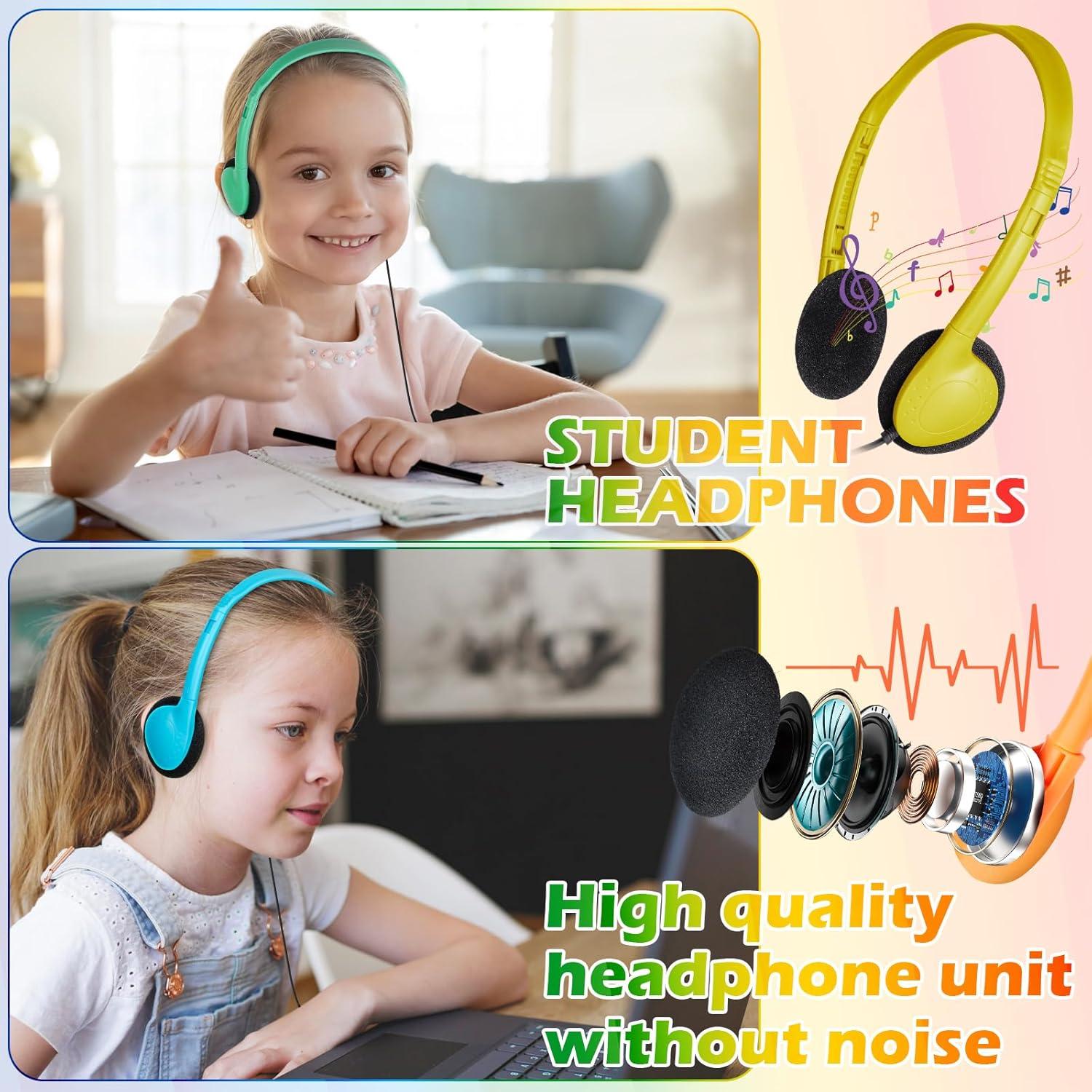 Paquete de 10 Auriculares para Niños ZNXZXP con Conector 3.5mm