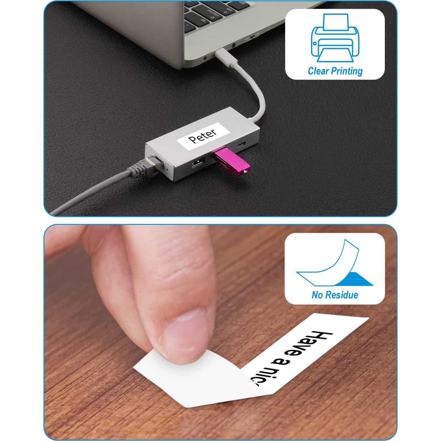 Cintas de Etiqueta Weemay TZe-221 9mm 4 Pack Laminadas