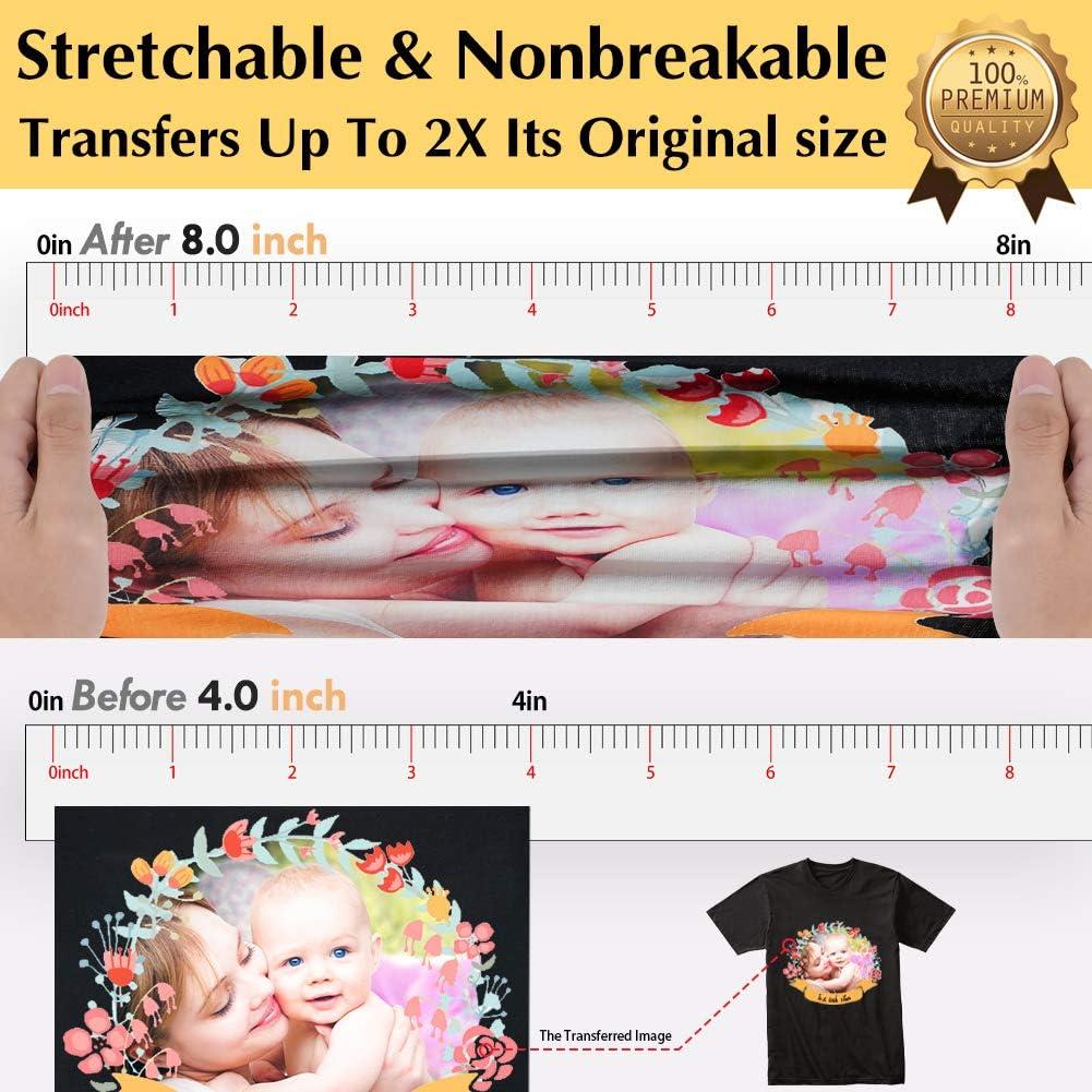 Papel de Transferencia Térmica TransOurDream 20 Hojas A4 Oscuro