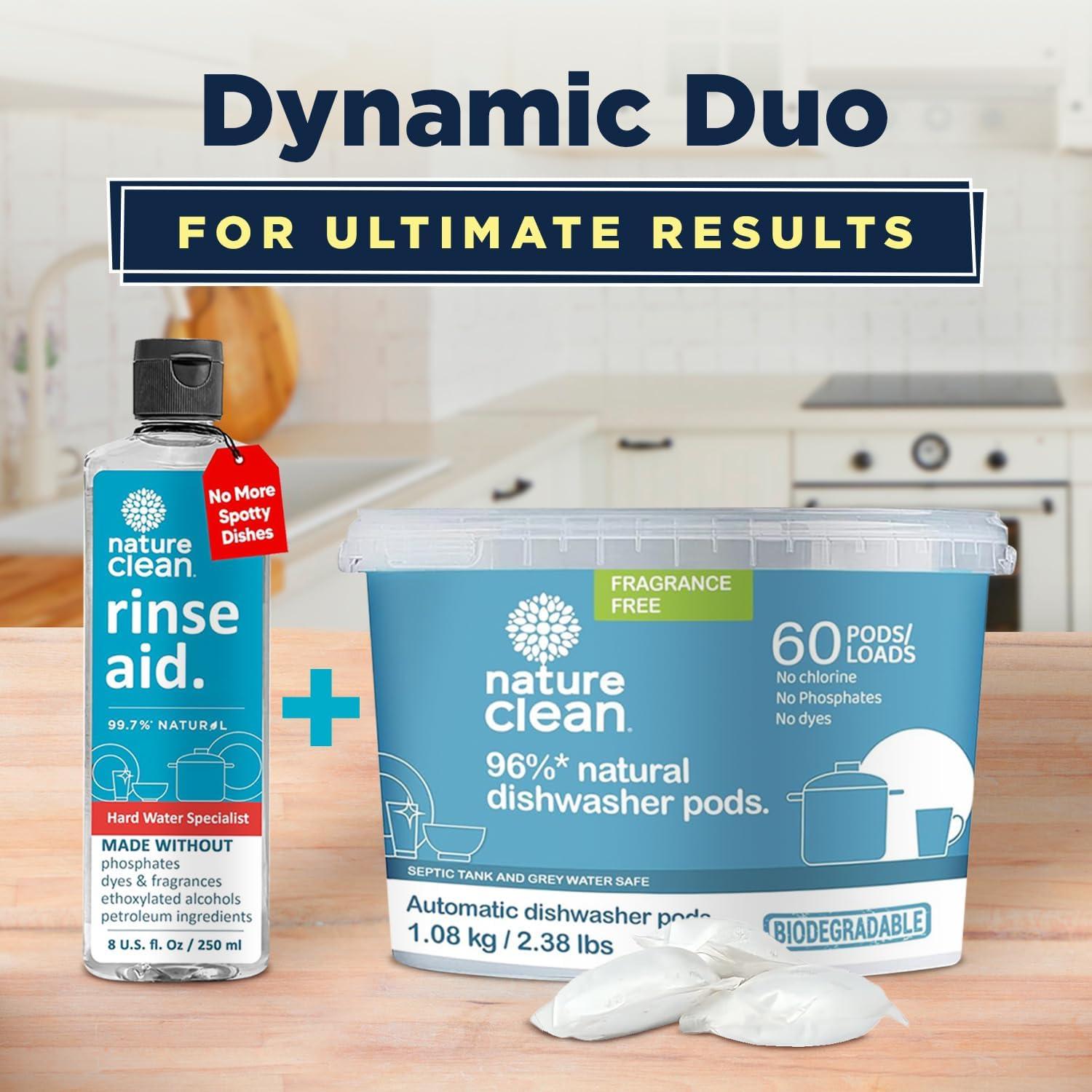 Cápsulas para Lavavajillas Nature Clean 60 Unidades Ecológicas