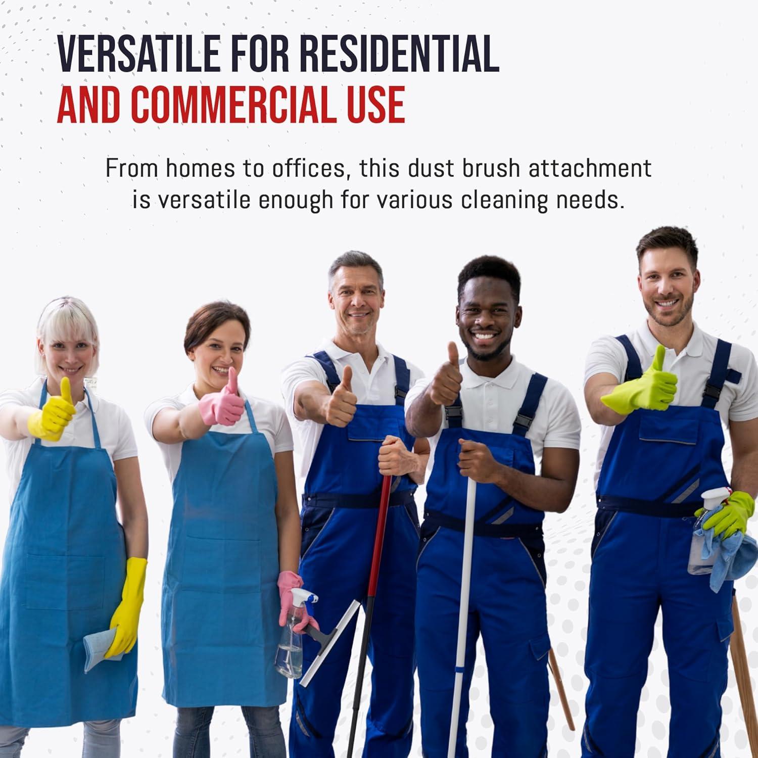 Accesorio de cepillo para aspiradora MP Maresh 25.4 cm - Negro