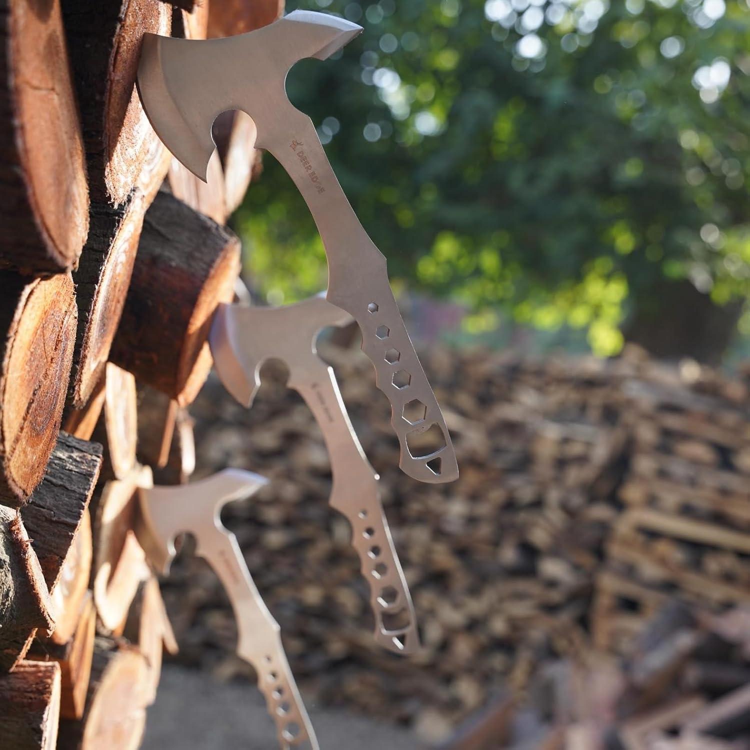 Juego de Hachas de Lanzamiento Deer Edge 29.2 cm Acero Inoxidable