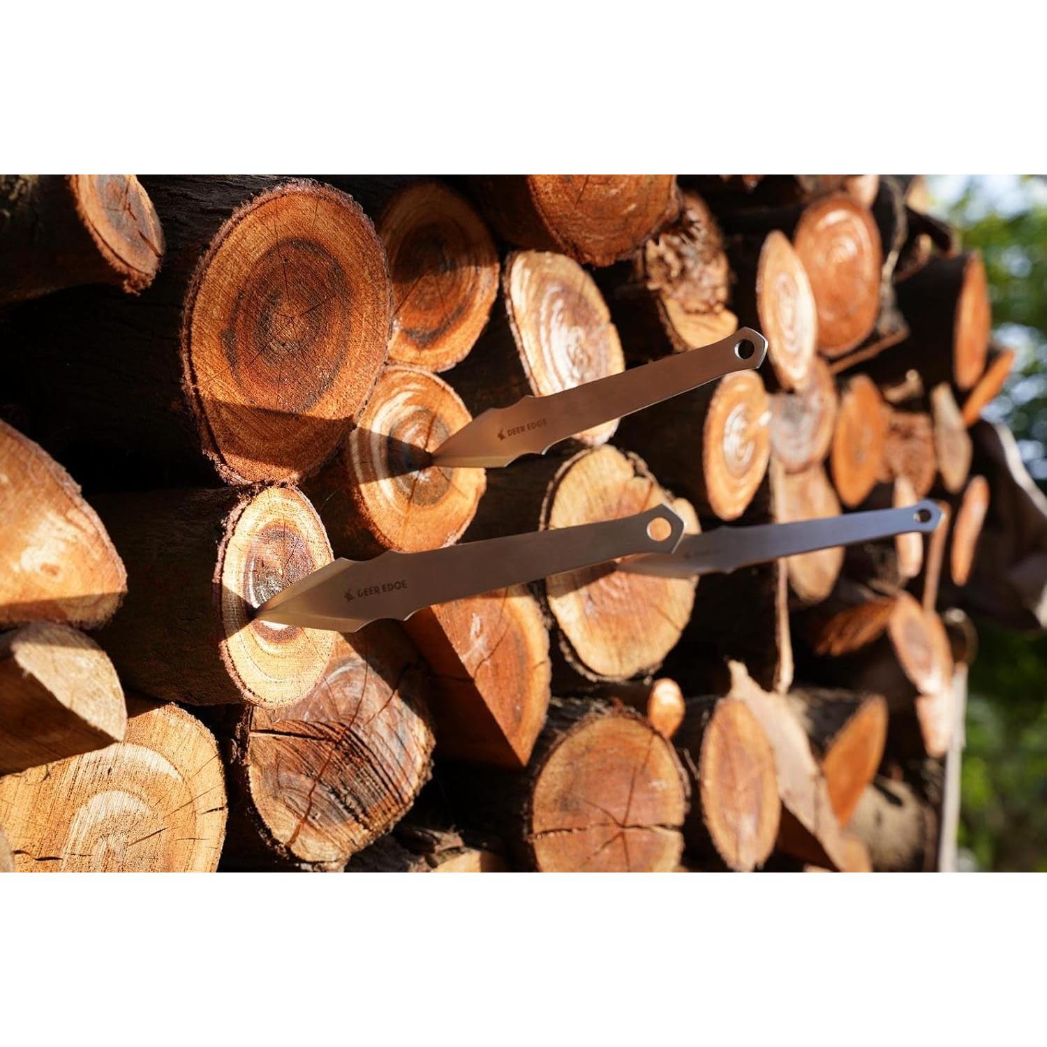 Juego de Hachas de Lanzamiento Deer Edge 29.2 cm Acero Inoxidable