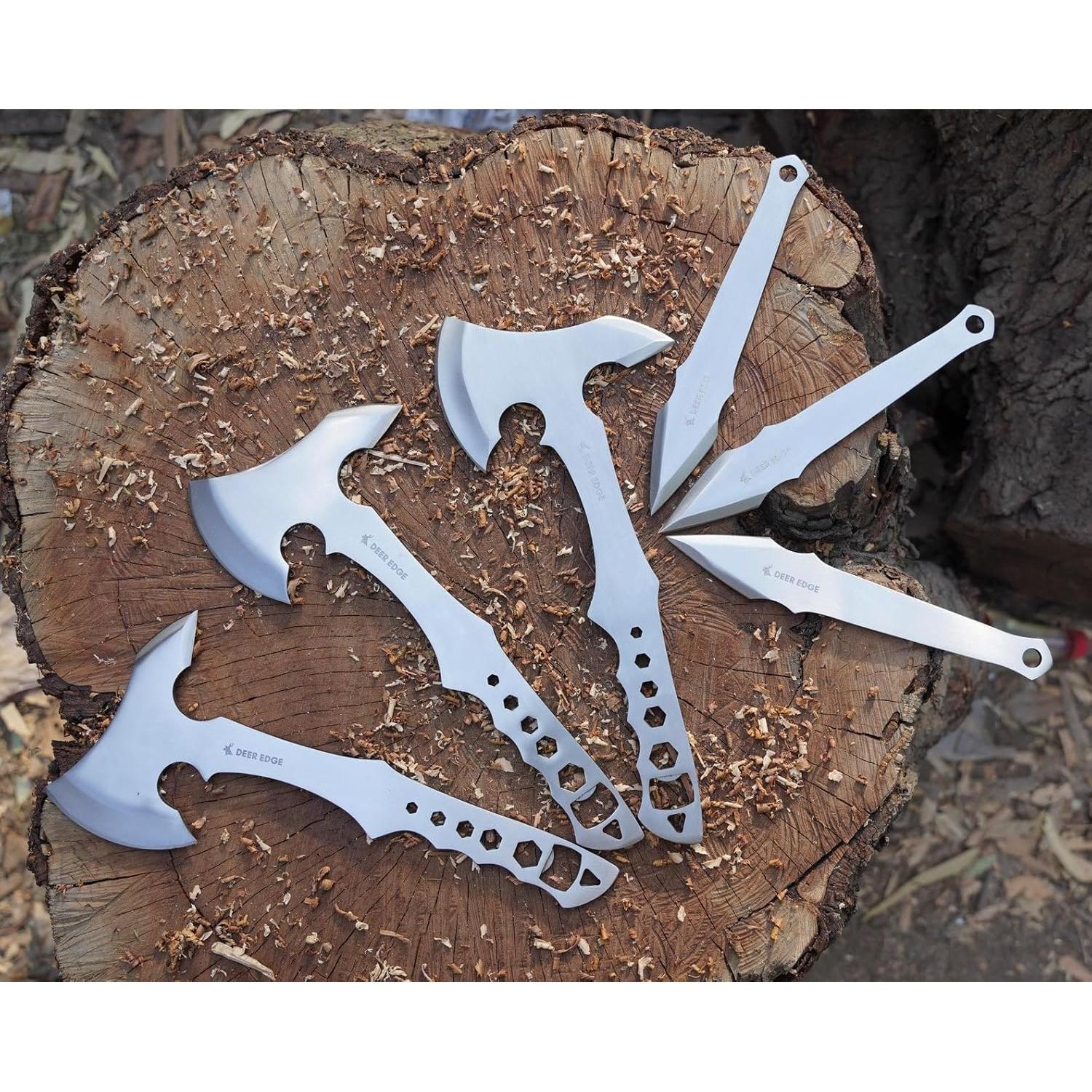Juego de Hachas de Lanzamiento Deer Edge 29.2 cm Acero Inoxidable