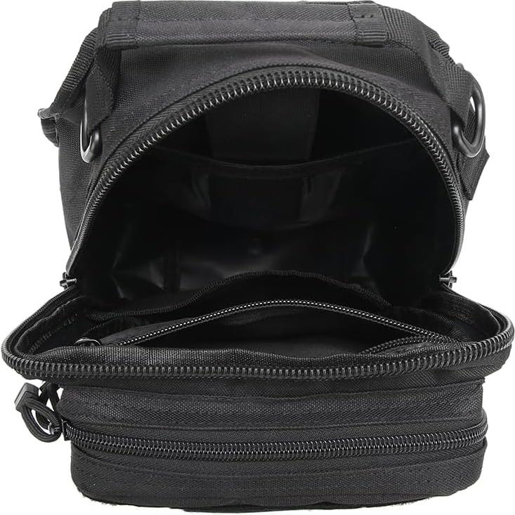 Mochila Bandolera Táctica GAZJYUSP Verde Militar 32x25cm