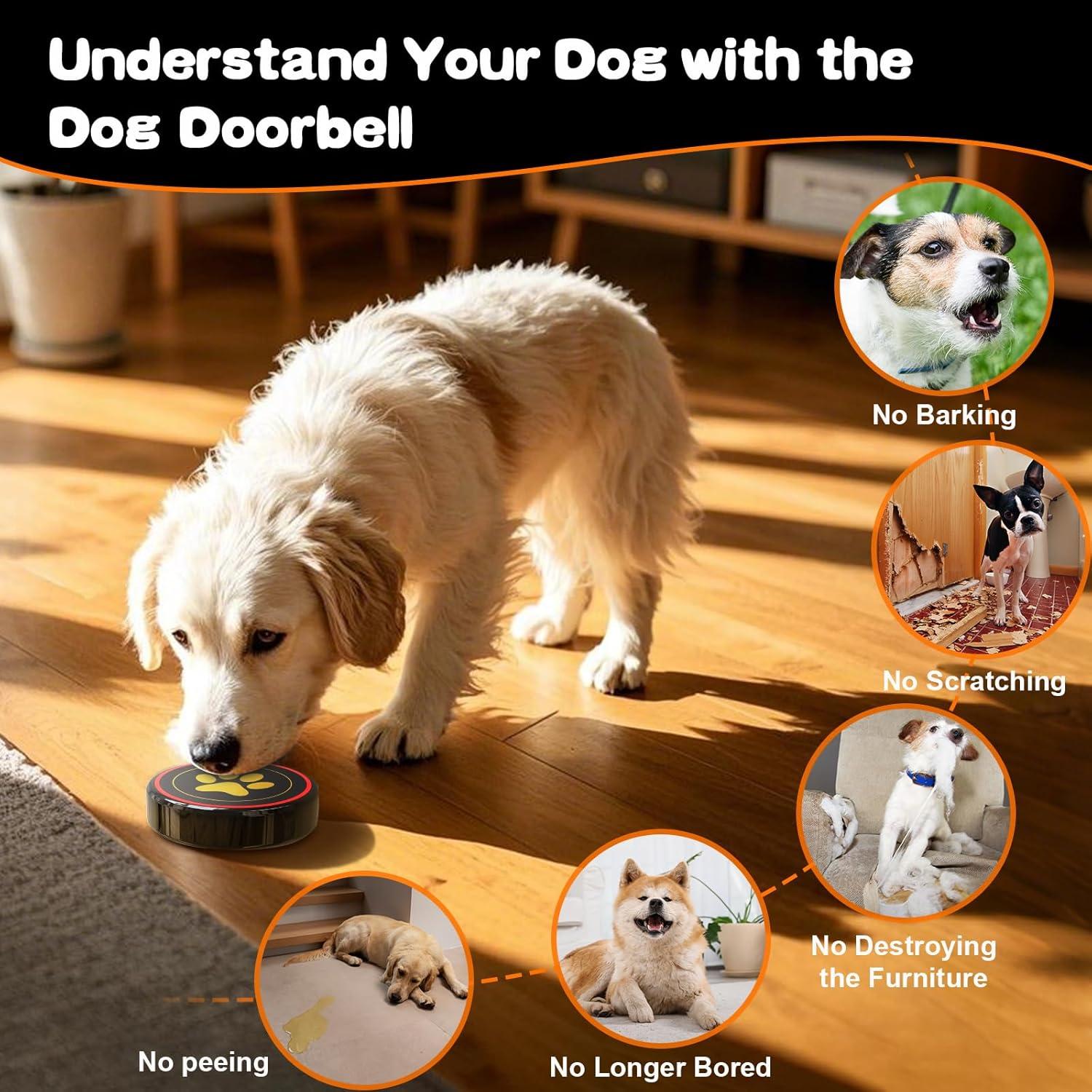 Campana para Perros ChunHee con Volumen Ajustable y Receptor