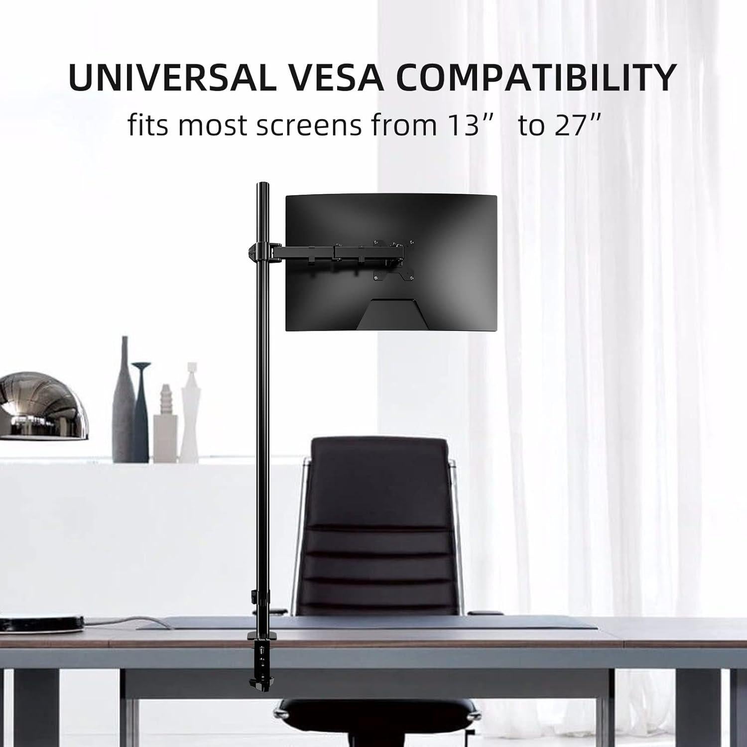 Soporte de Monitor Ajustable Pholiten 13-27" hasta 9.98 kg