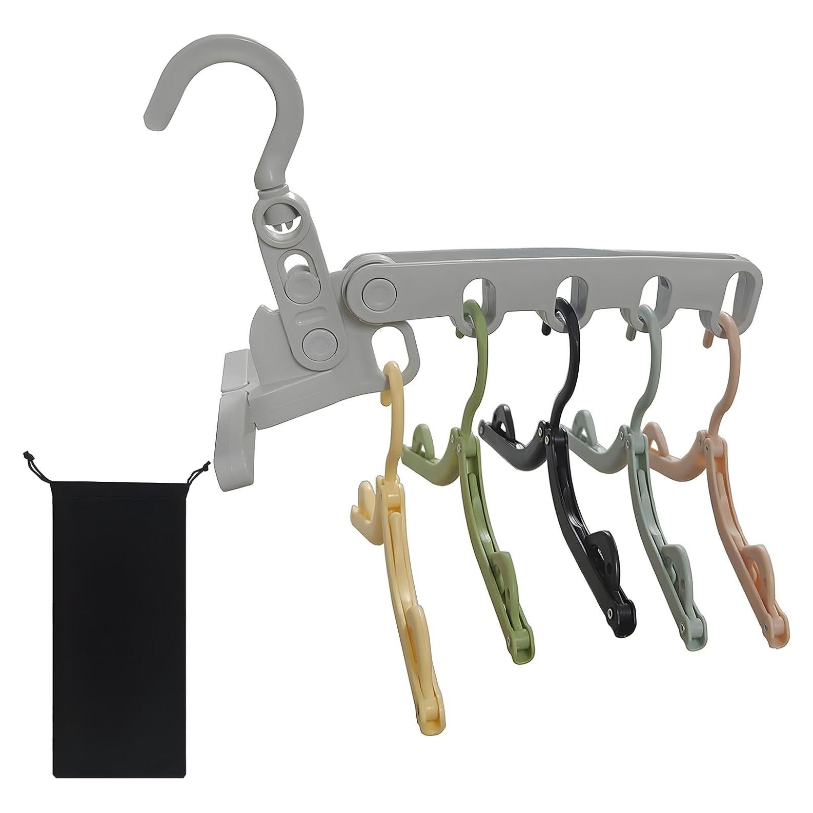 Soporte Plegable Portátil WaWacomp para Secar Ropa + 5 Perchas