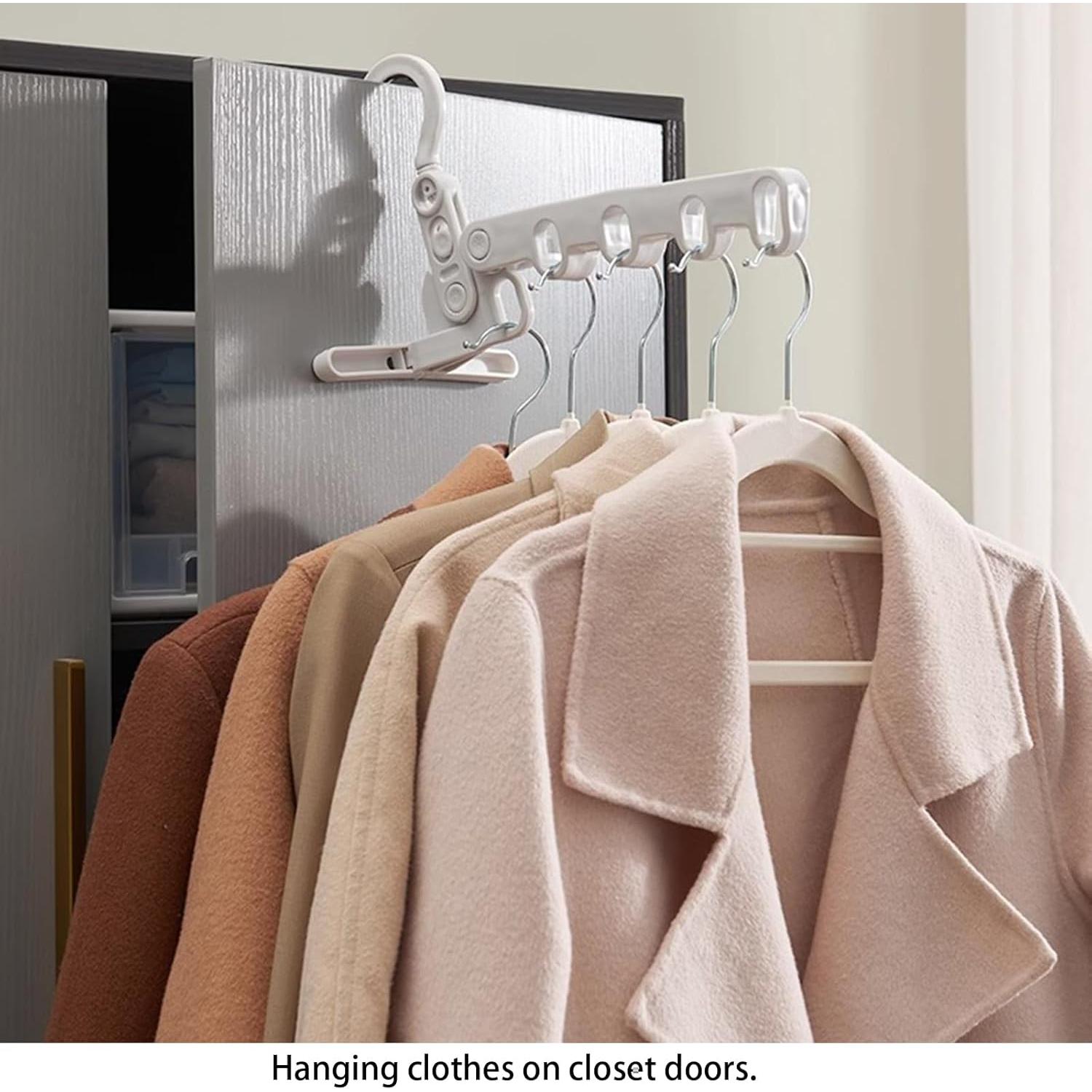 Soporte Plegable Portátil WaWacomp para Secar Ropa + 5 Perchas