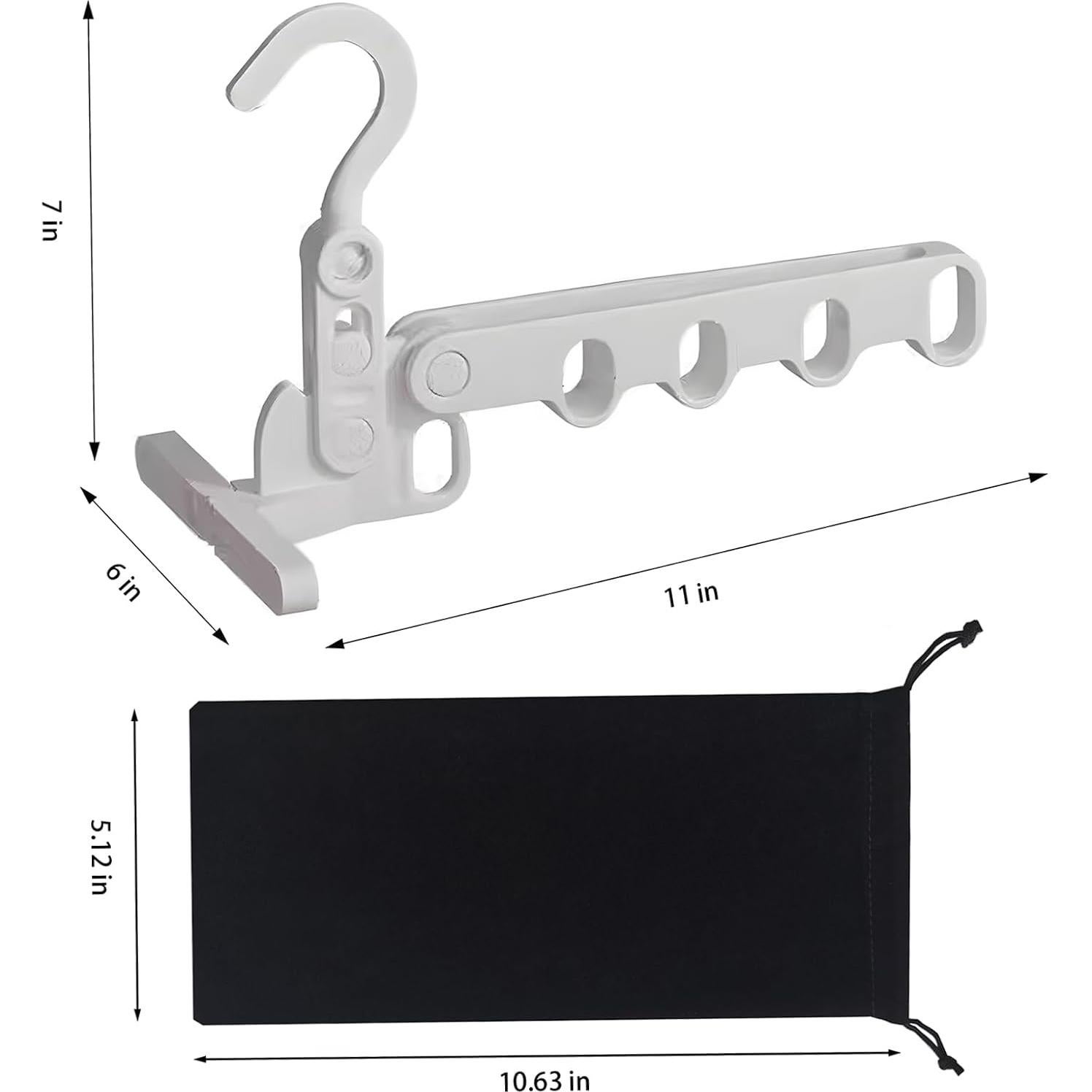 Soporte Plegable Portátil WaWacomp para Secar Ropa + 5 Perchas