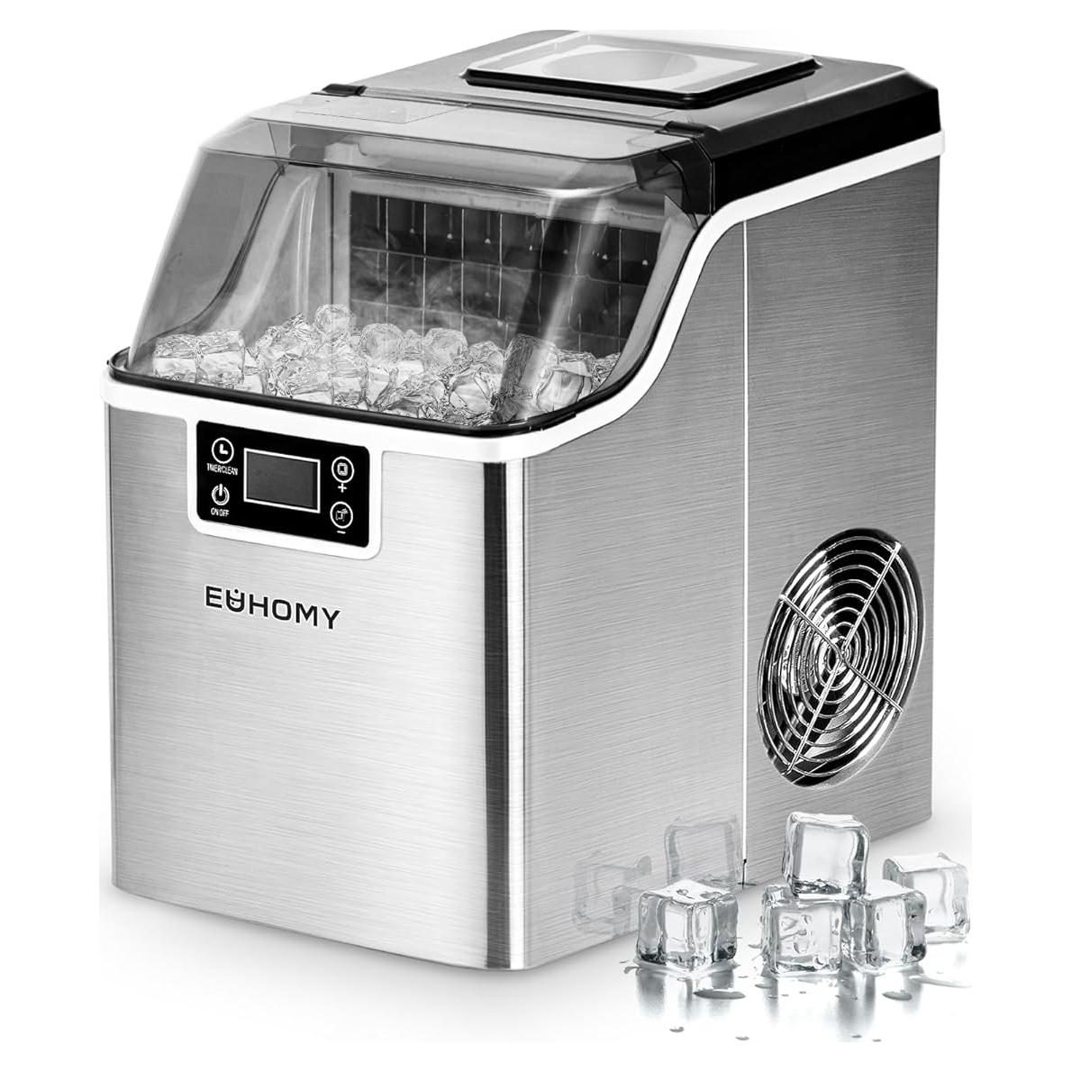 Máquina de Hielo EUHOMY IM-FP 20,41 kg 24 Cubos en 13 Min