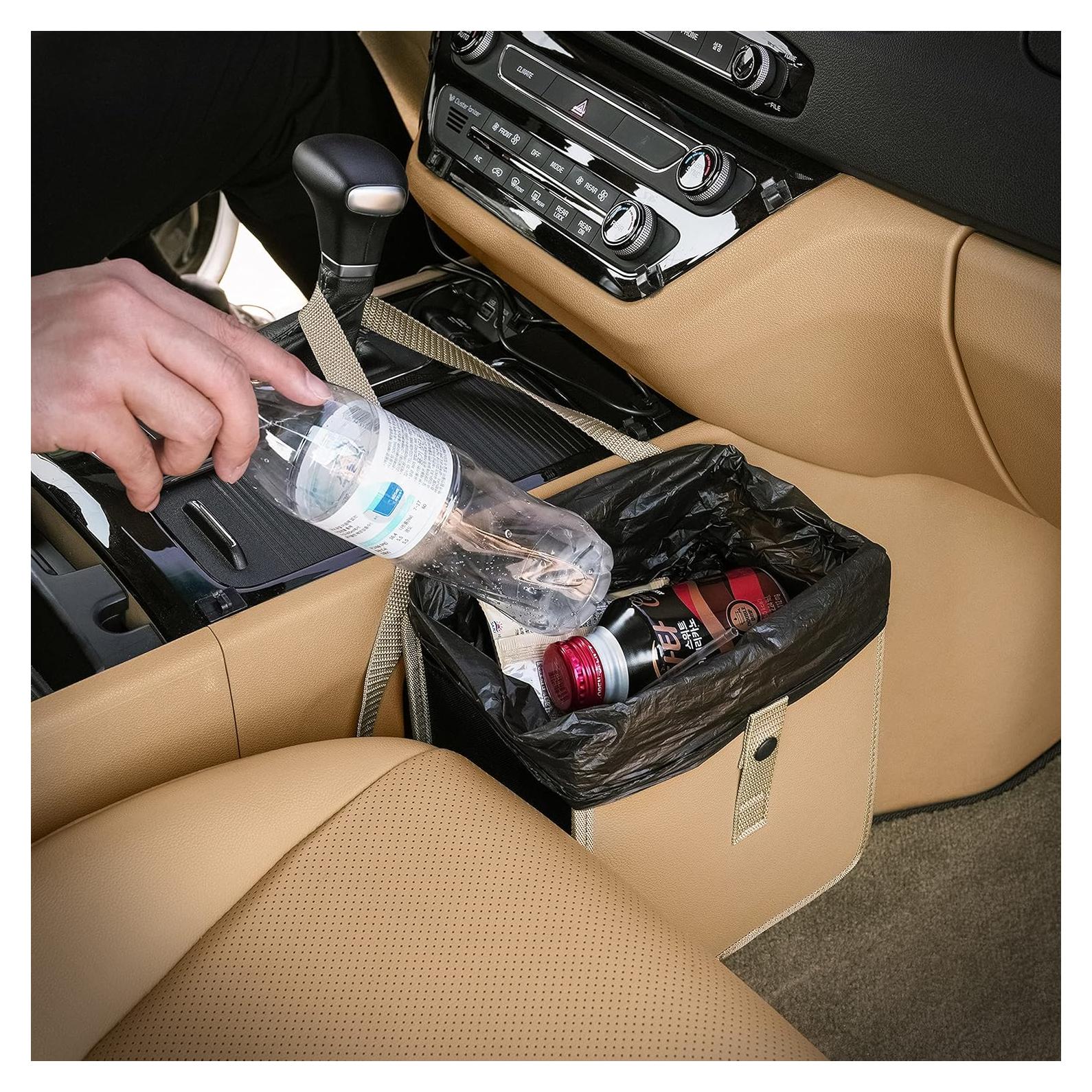 Basurero de Coche KMMOTORS Jopps Mediano Beige Impermeable