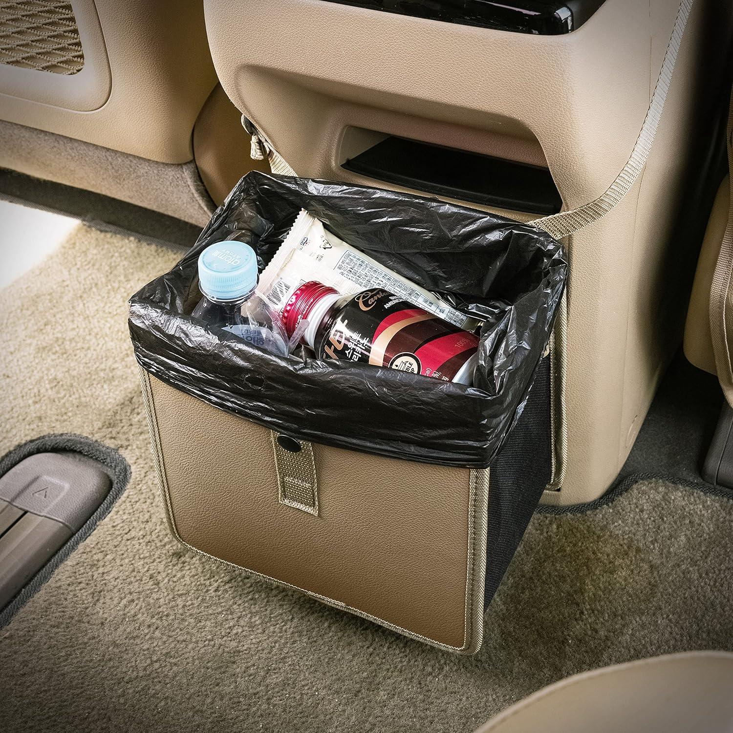 Basurero de Coche KMMOTORS Jopps Mediano Beige Impermeable