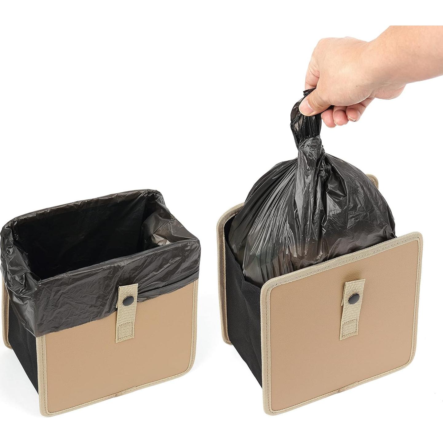 Basurero de Coche KMMOTORS Jopps Mediano Beige Impermeable