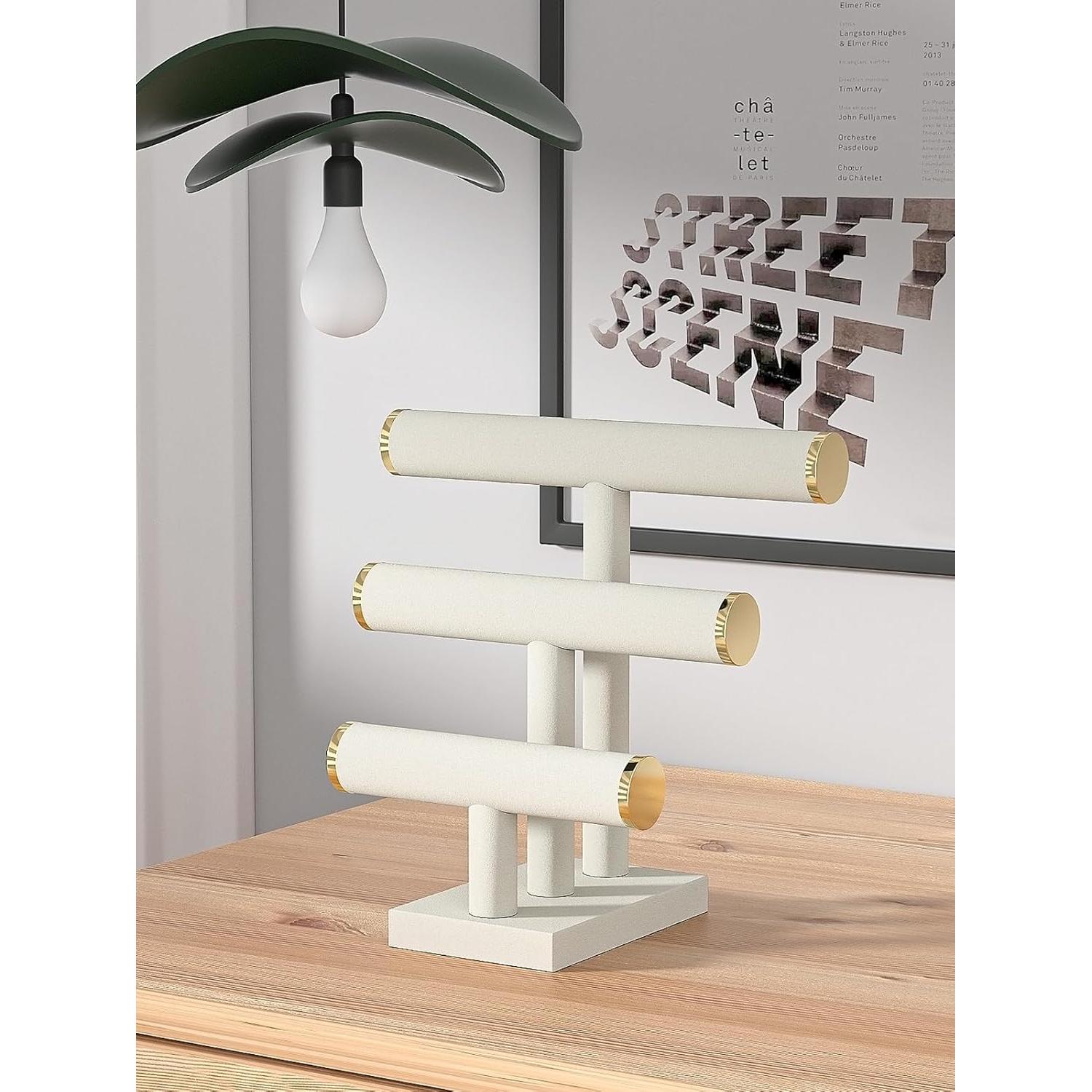 Soporte para Pulseras Julysky Beige 3 Niveles Organizador Joyas