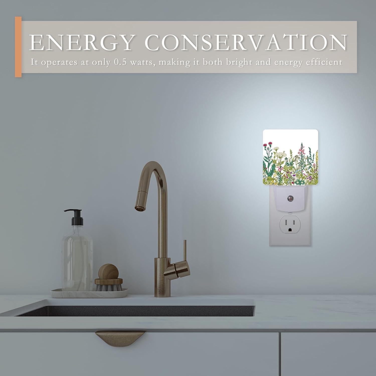 Luz Nocturna LED AOWULA 0.5W Enchufable para Niños