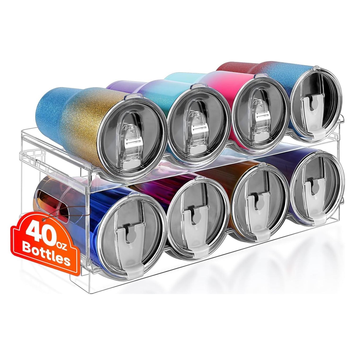 Organizador de Botellas de Agua Amaoot 8 Botellas Apilable