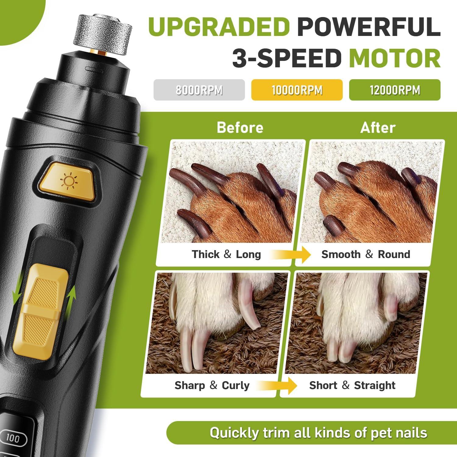 Molinillo de Uñas para Perros CADOLS S1 PRO Silencioso