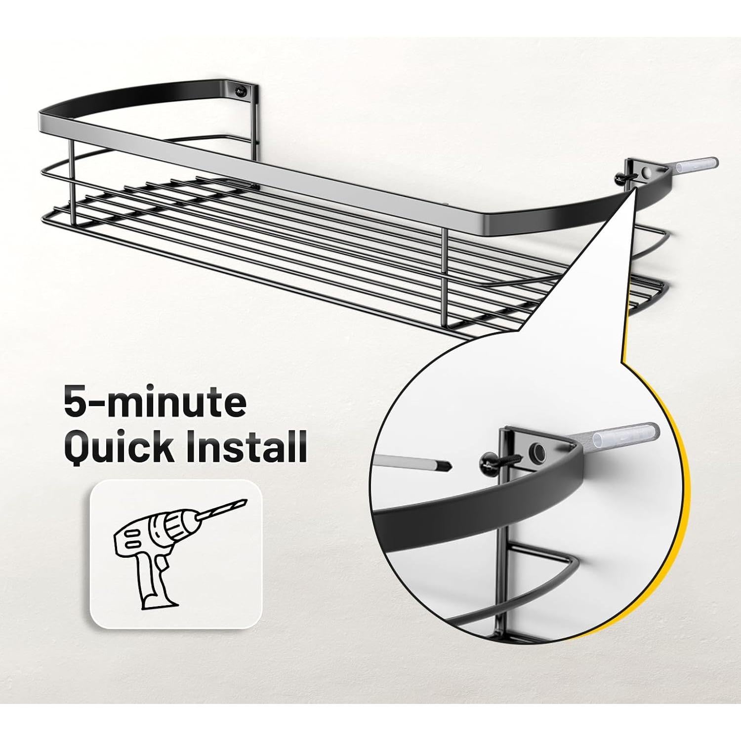 Perchero de Sombreros KIMBORA Metal Negro 2 Paquetes 22 Sombreros