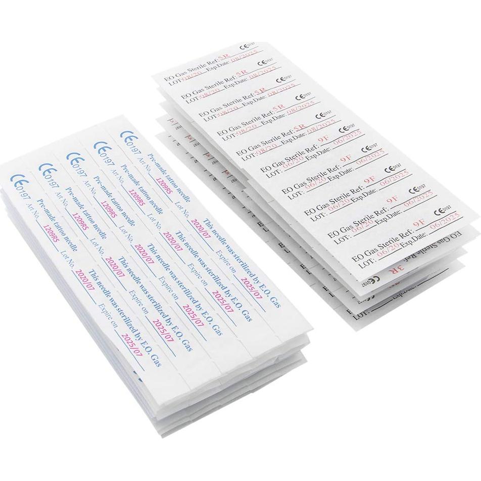 Kit de Agujas y Puntas de Tatuaje Autdor 100 Piezas Esterilizadas