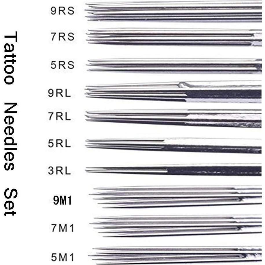 Kit de Agujas y Puntas de Tatuaje Autdor 100 Piezas Esterilizadas