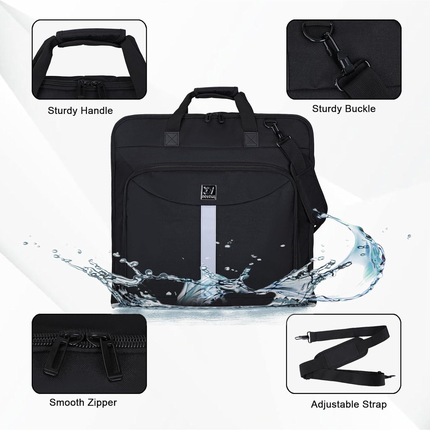 Bolsa de Ropa de Viaje Goloni Negra 63.5x61 cm Impermeable